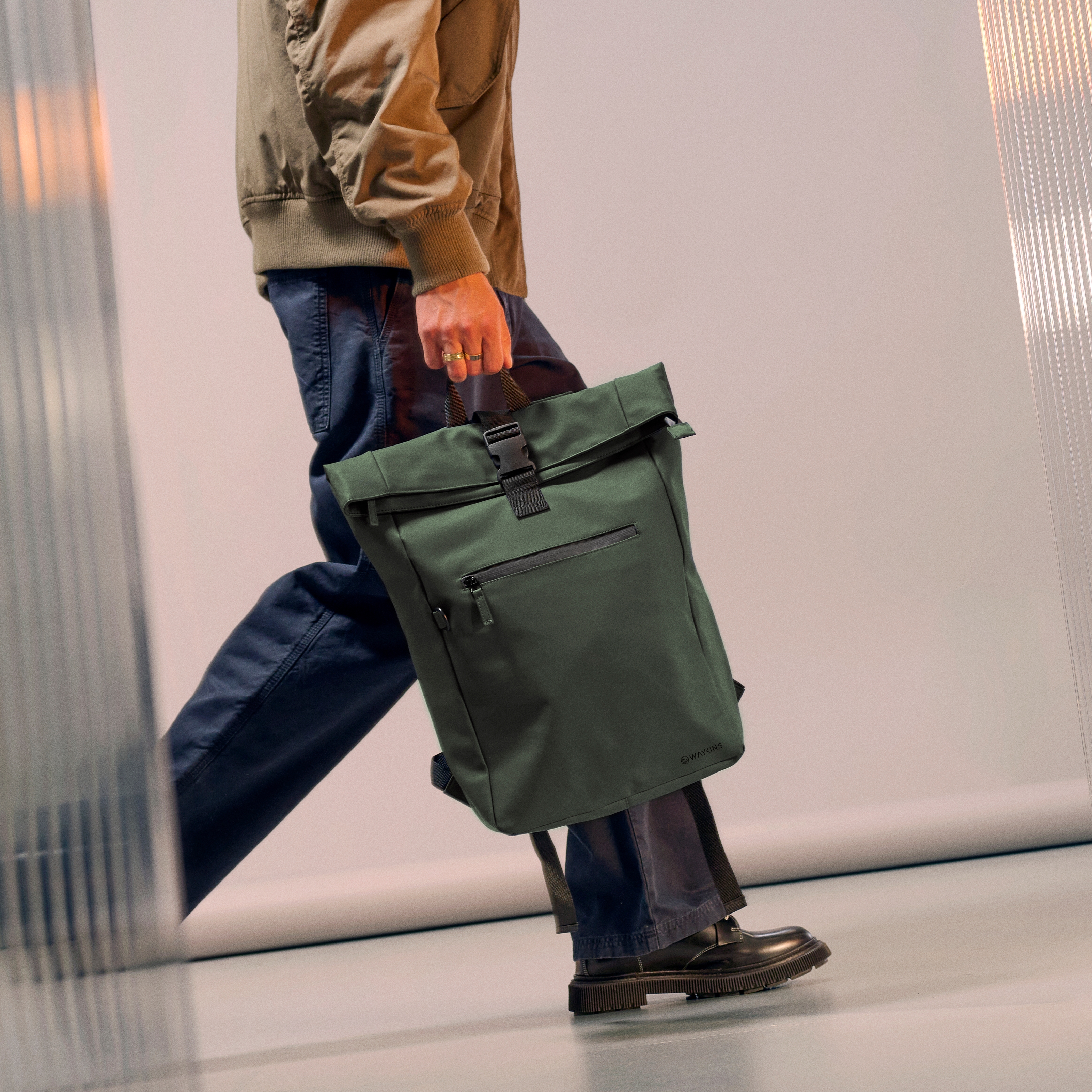 Horizon | Armygrøn Vandafvisende Rygsæk - 2