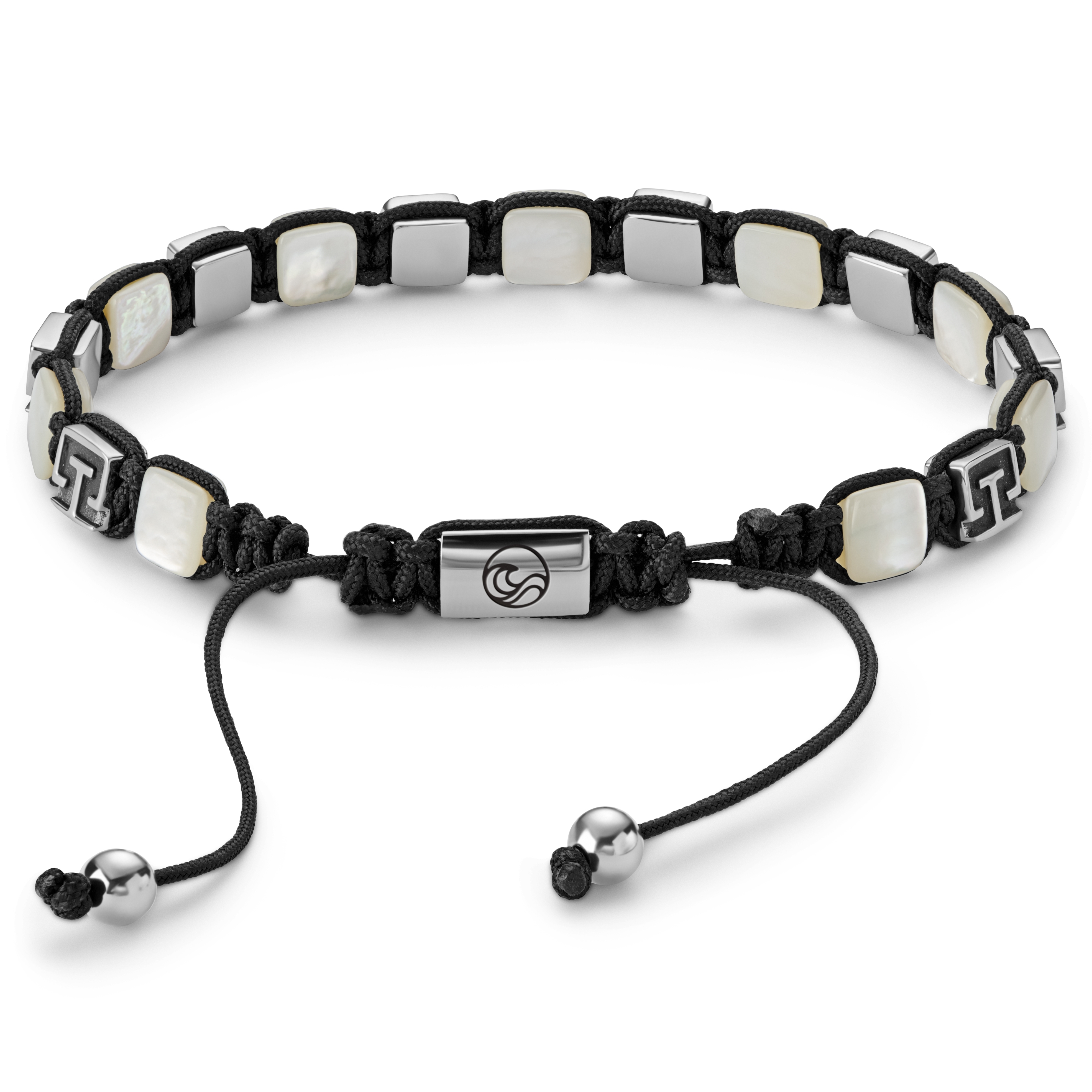 Atlantis | 7 mm Perlmutt- und Edelstahl-Perlenarmband - 5