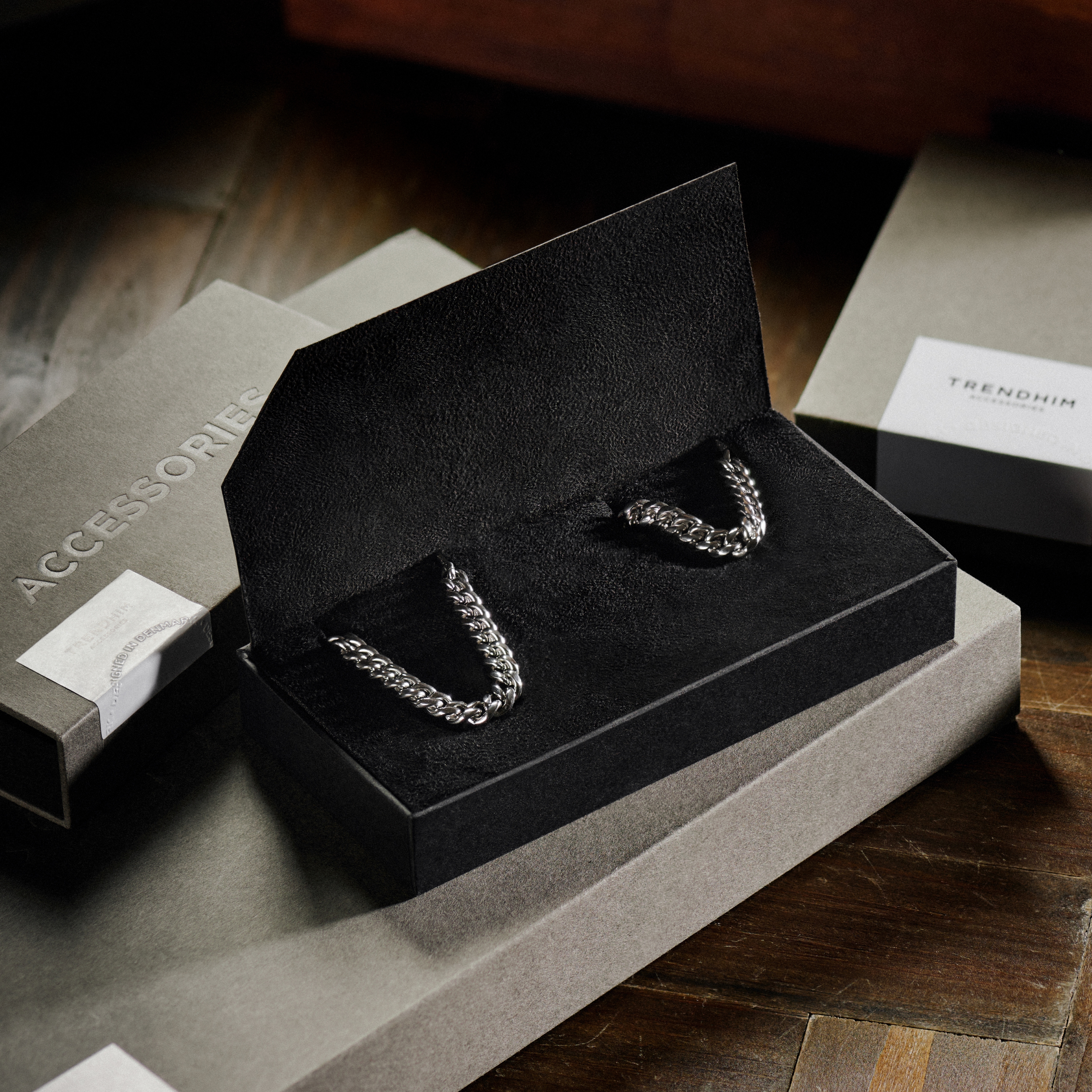 X-Small bracelet & 50 cm necklace | 6 mm steel chain gift box - 5