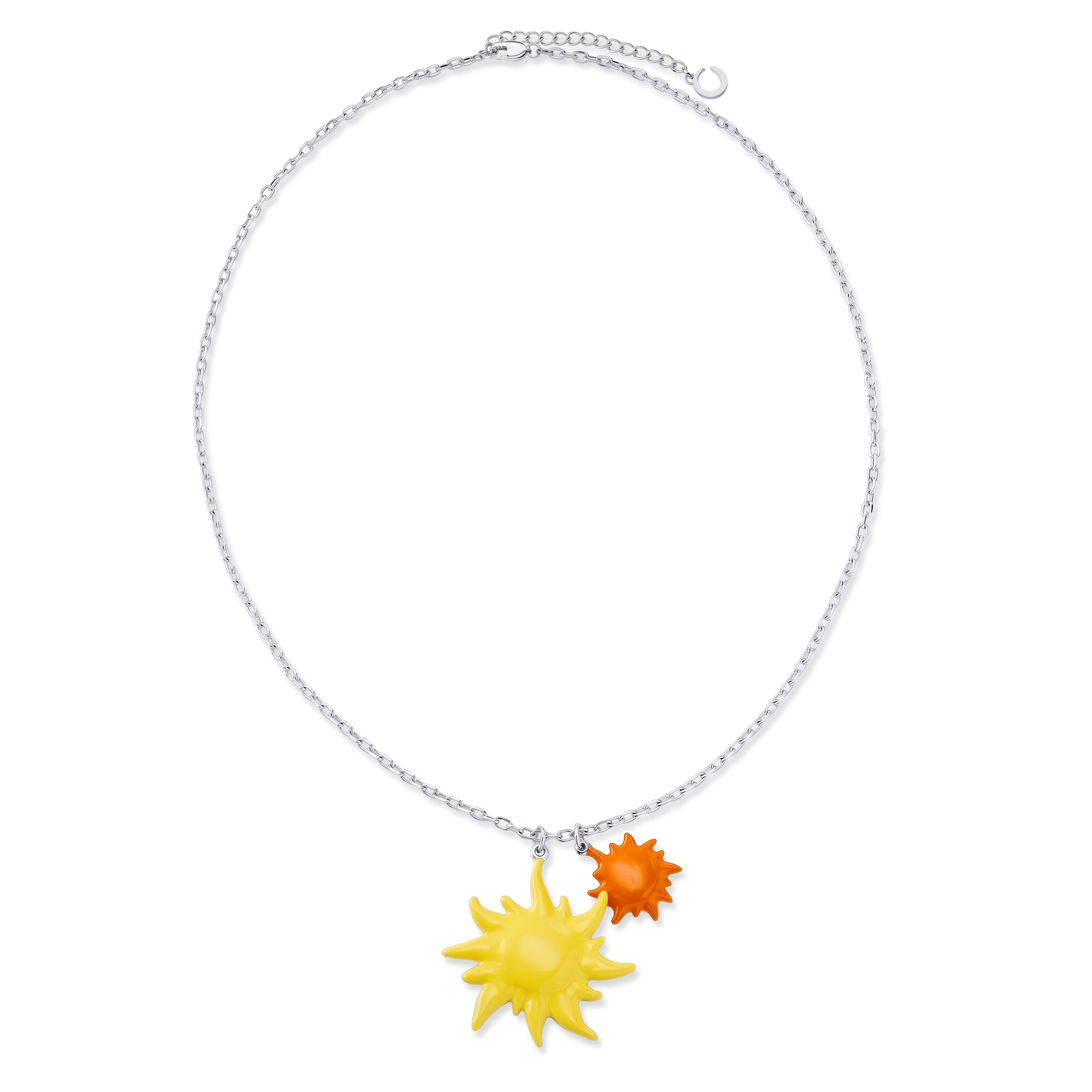 Pearlmania | Collier Sunrise Glow avec pendentif en acier inoxydable - 2