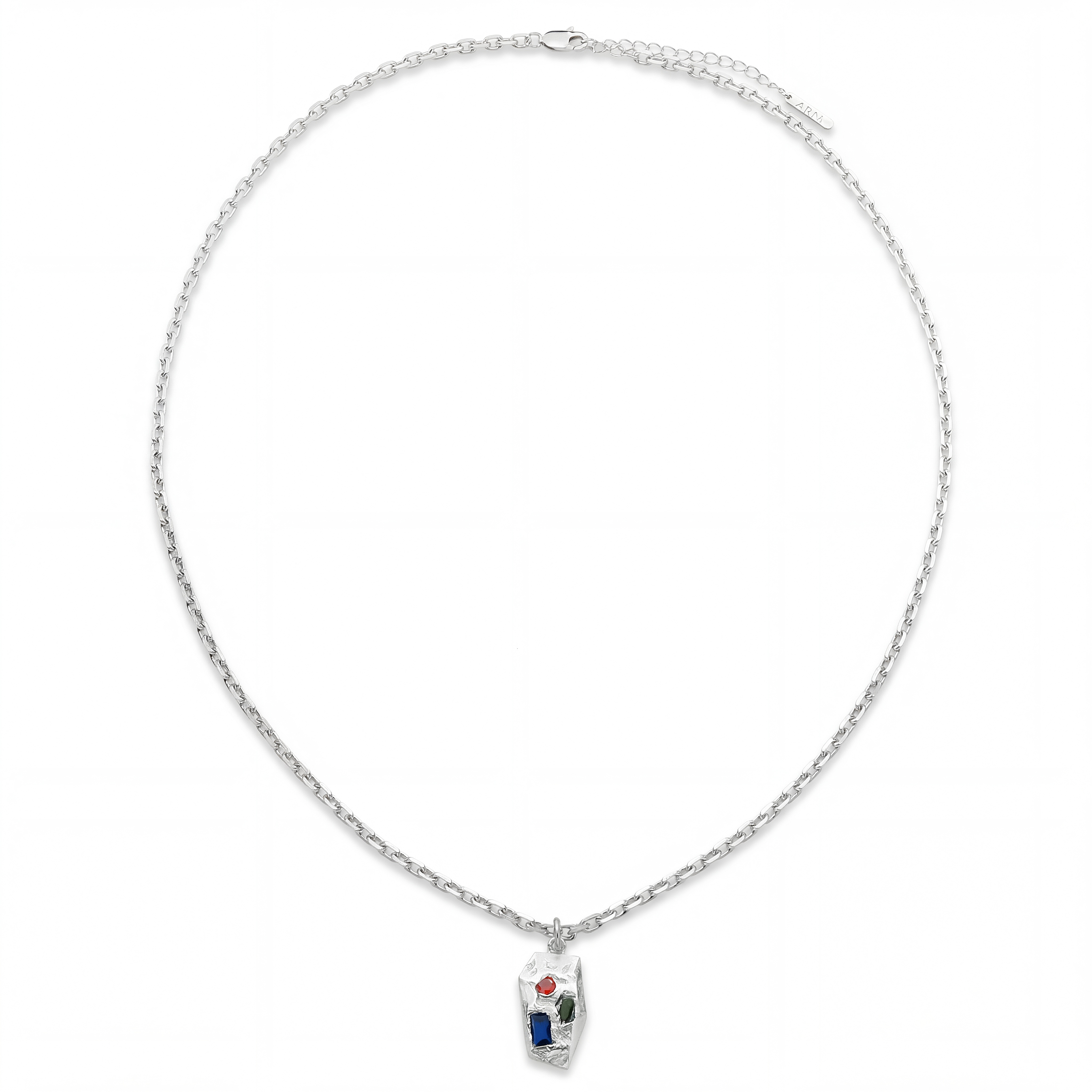Hidden Gem | Phoenix mozaïekketting van 925 sterling zilver - 2