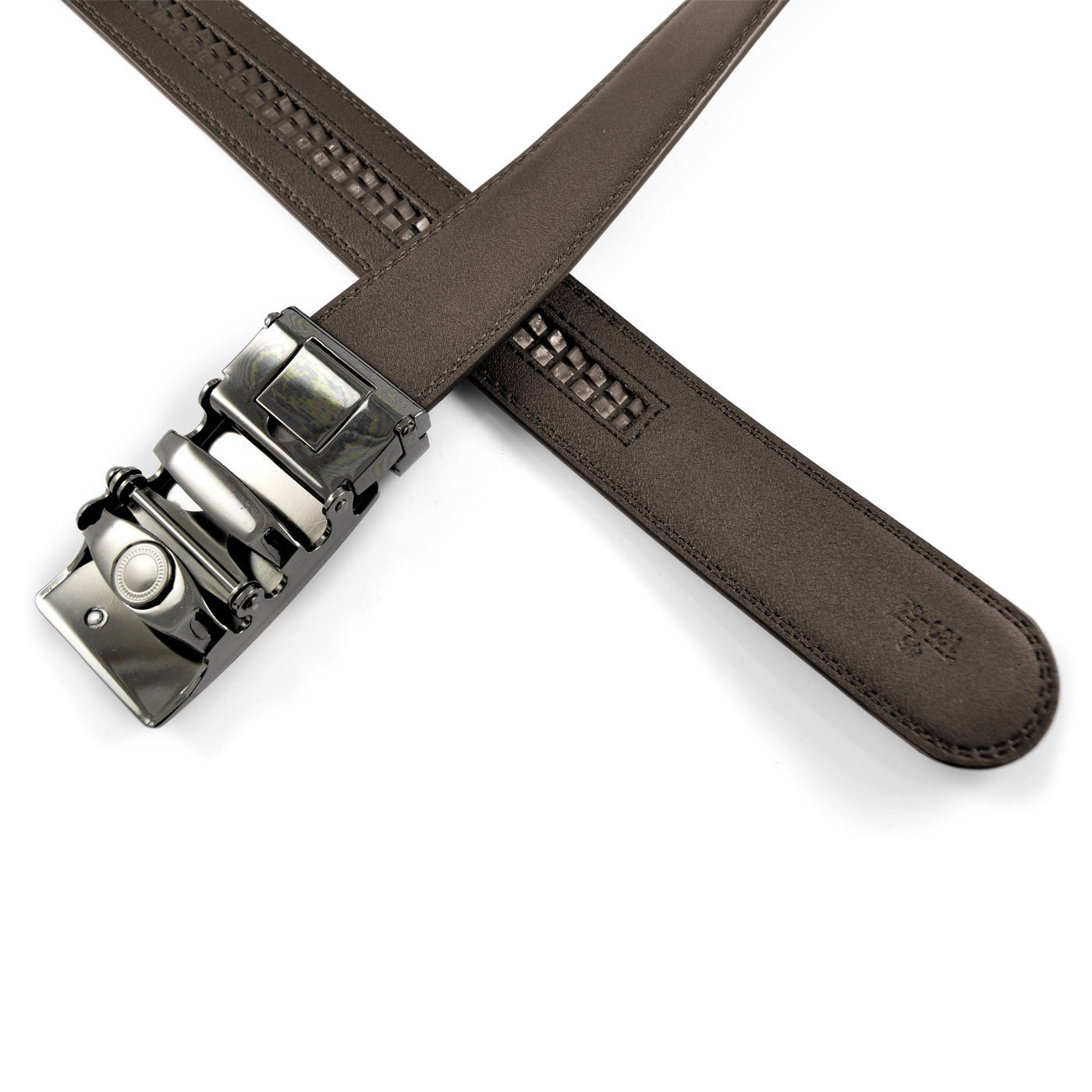 Klasyczny brązowy pasek automatyczny Shin - 3