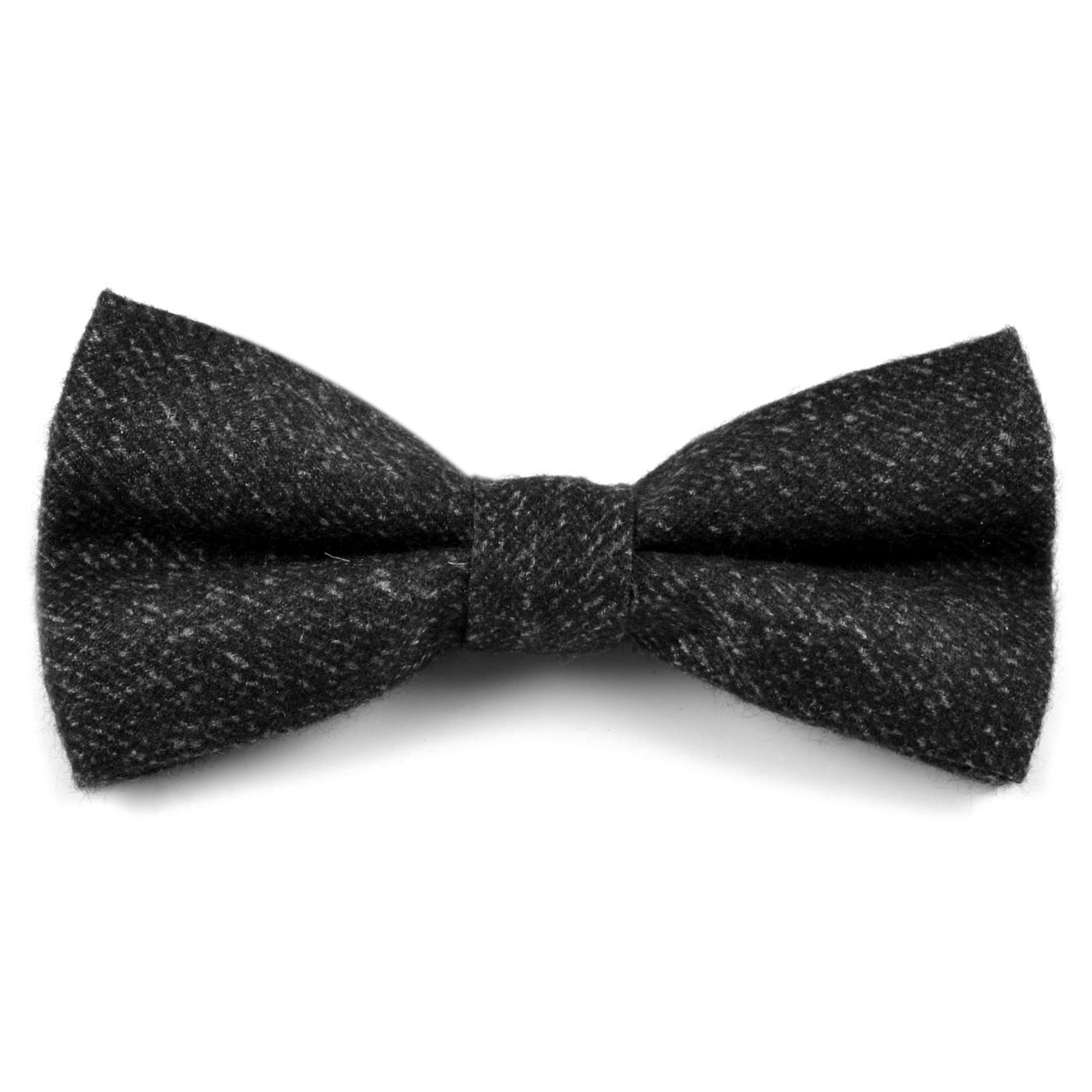 Pajarita de algodón gris - 1