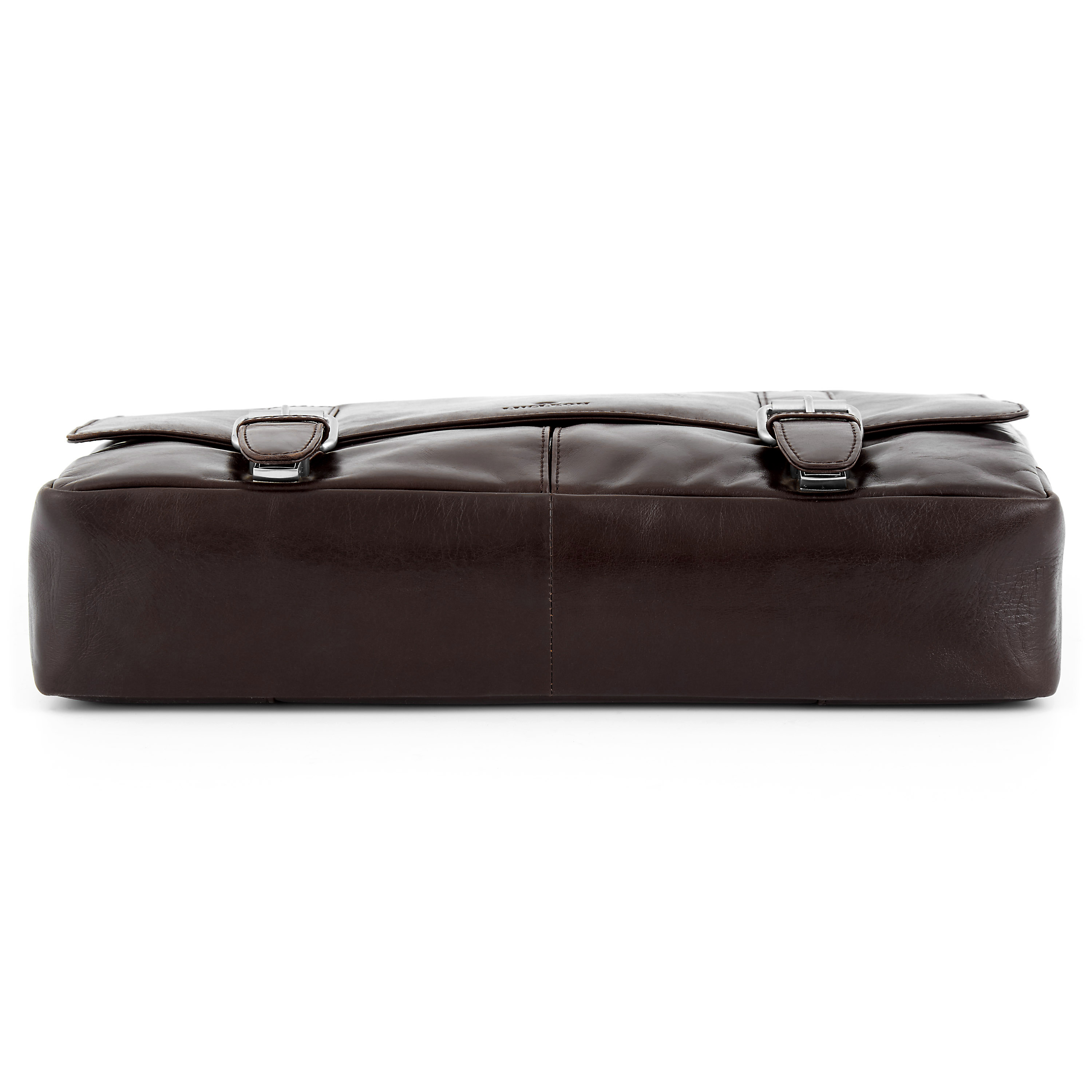 Dunkelbraune Klassische Jasper Leder Umhängetasche - 6