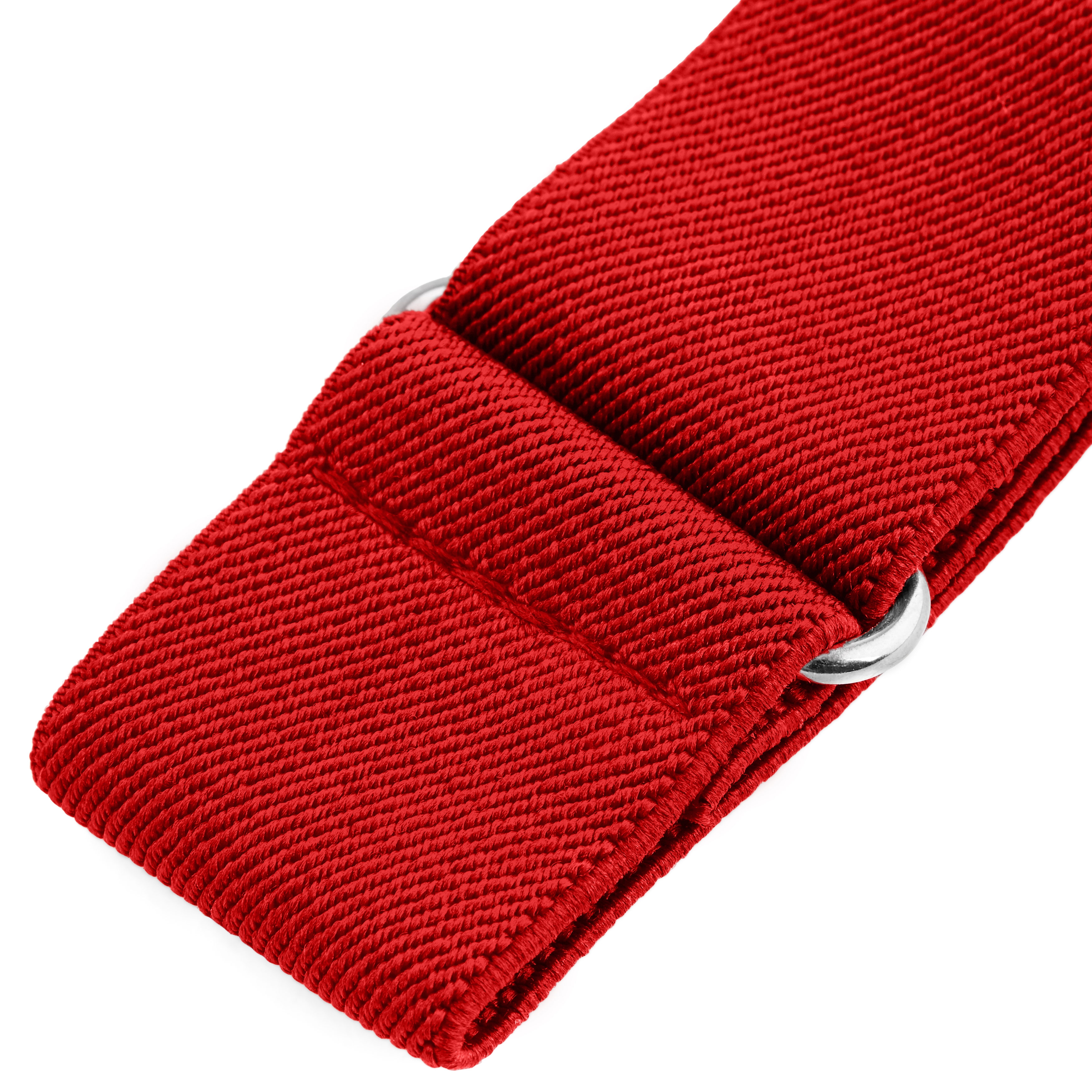 Wide True Red Sleeve Garters - 2