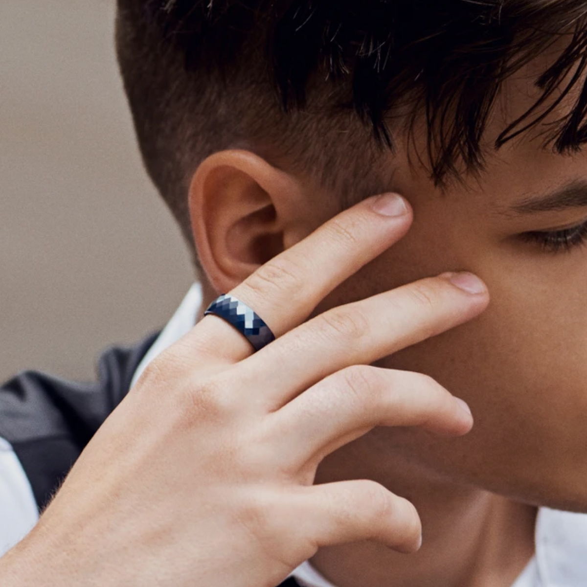 Ceramic men's ring
