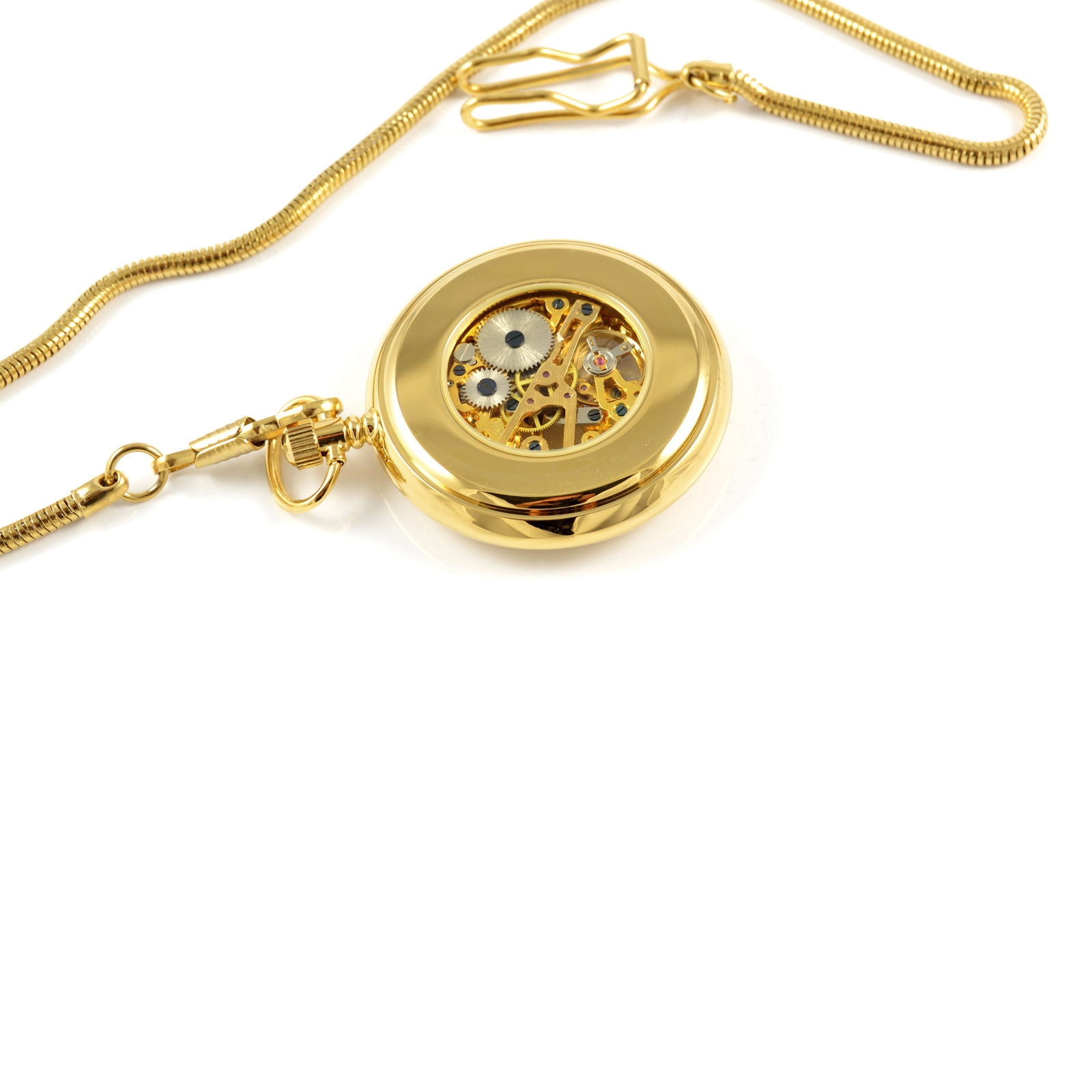Gold Coloured Aztec Mechanical Pocket Watch - 4