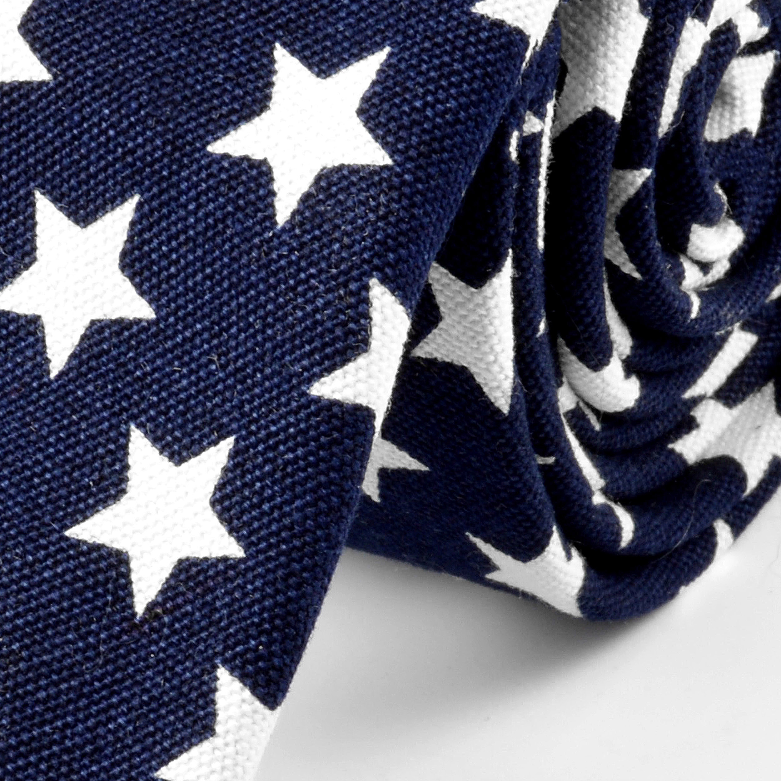 Linnen Stropdas met Witte Sterren - 2