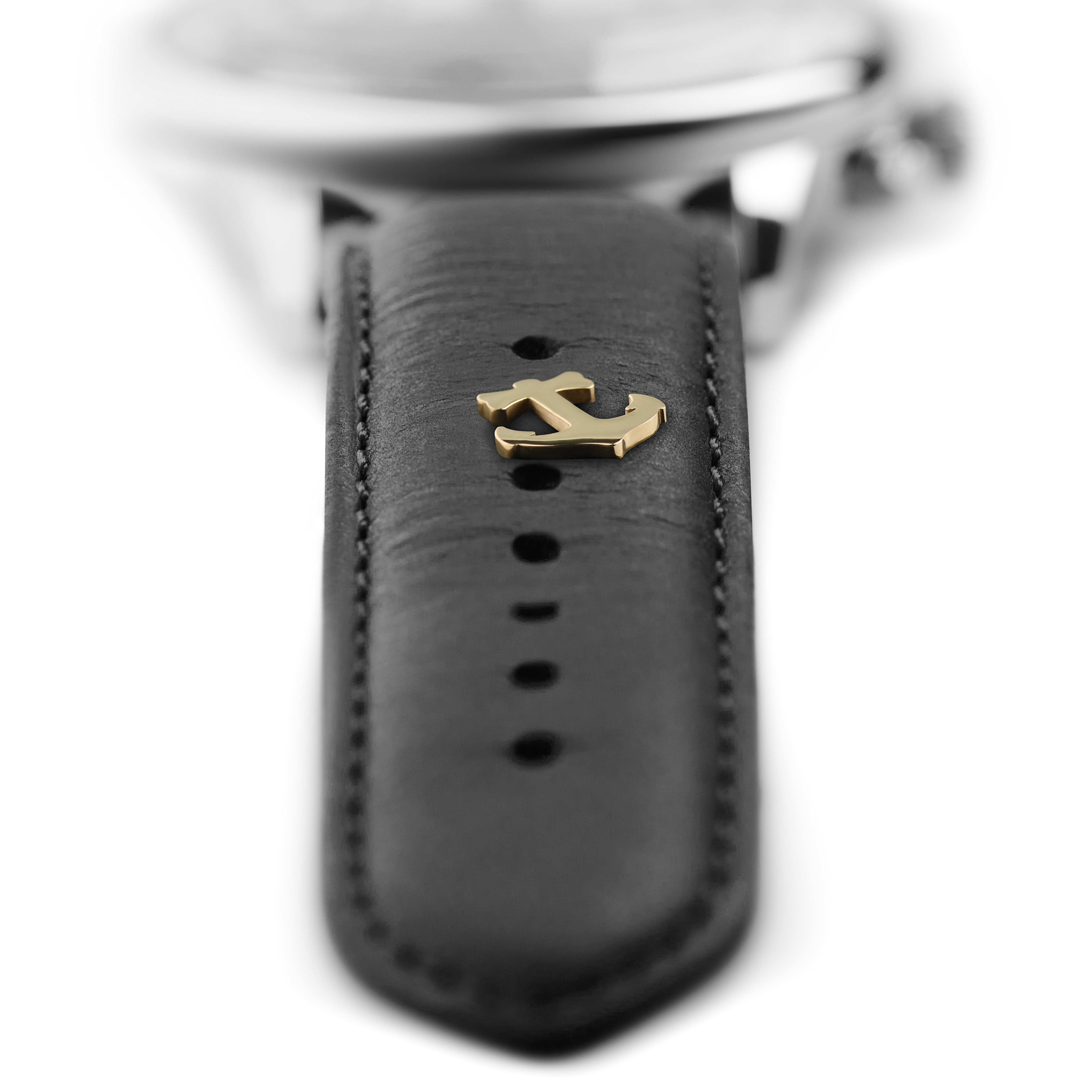 Gold-tone Stainless Steel Anchor Watch Charm - 3