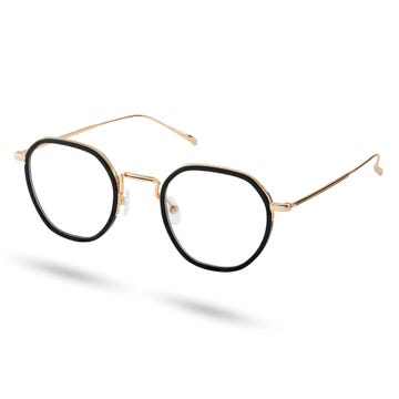 Wylie Thea Polariserede Briller i Guldfarvet Stel & Blålys-Blokerende Linser