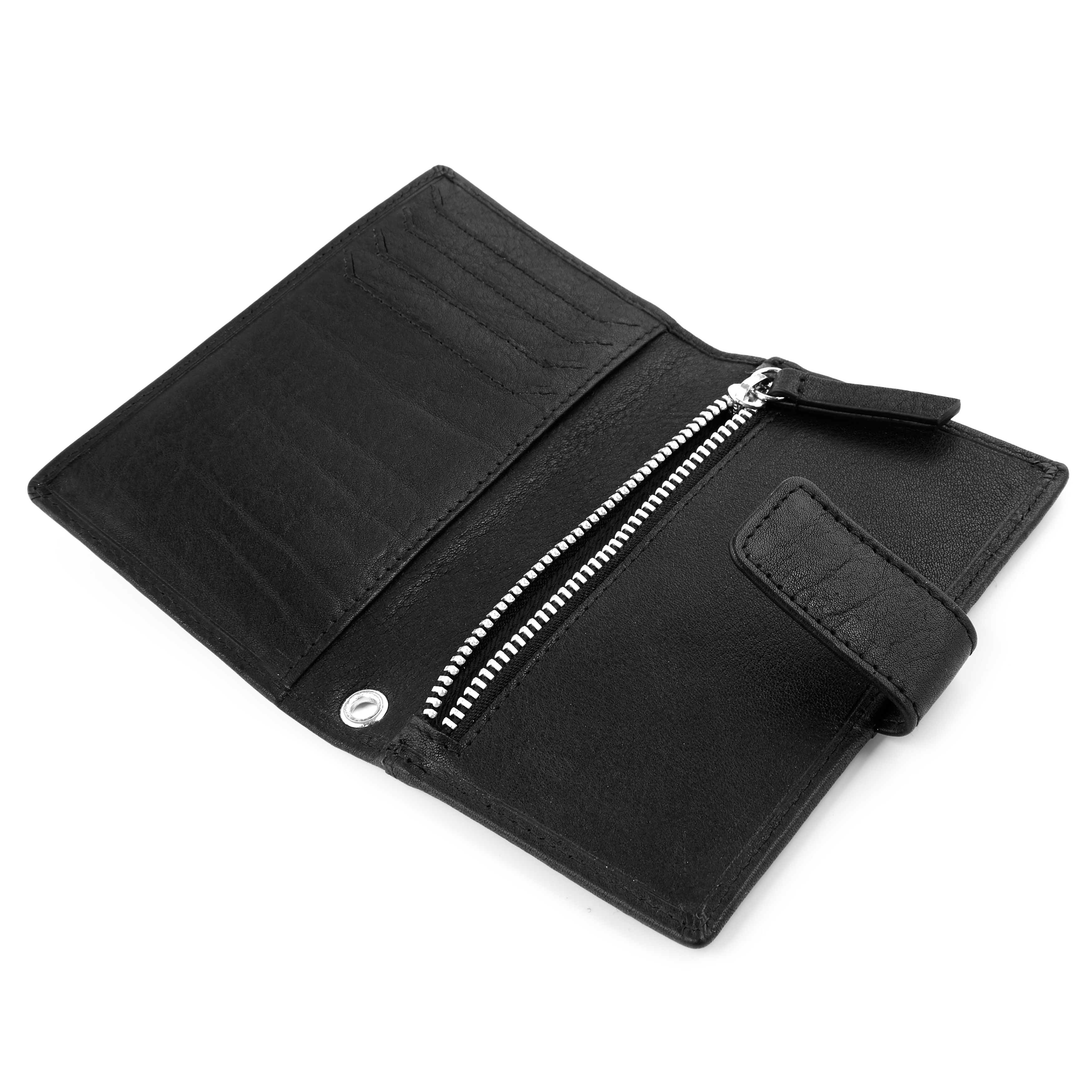 Portafoglio Liam in pelle nera con protezione RFID - 10