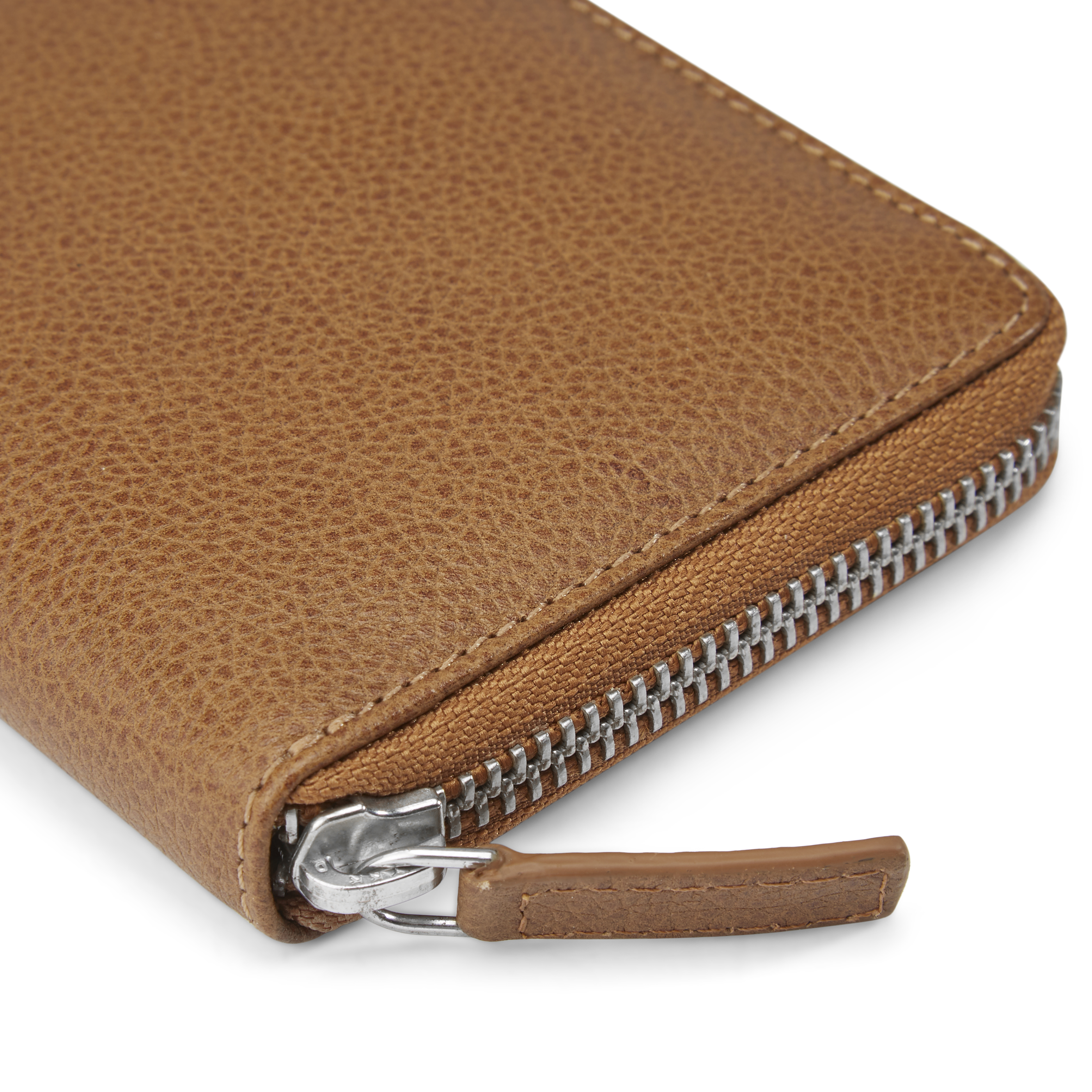 Mini Tan Leather RFID-Blocking Wallet - 8