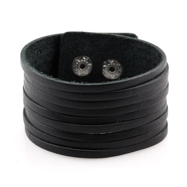 TRENDHIM - Multi Black Læderarmbånd - 1