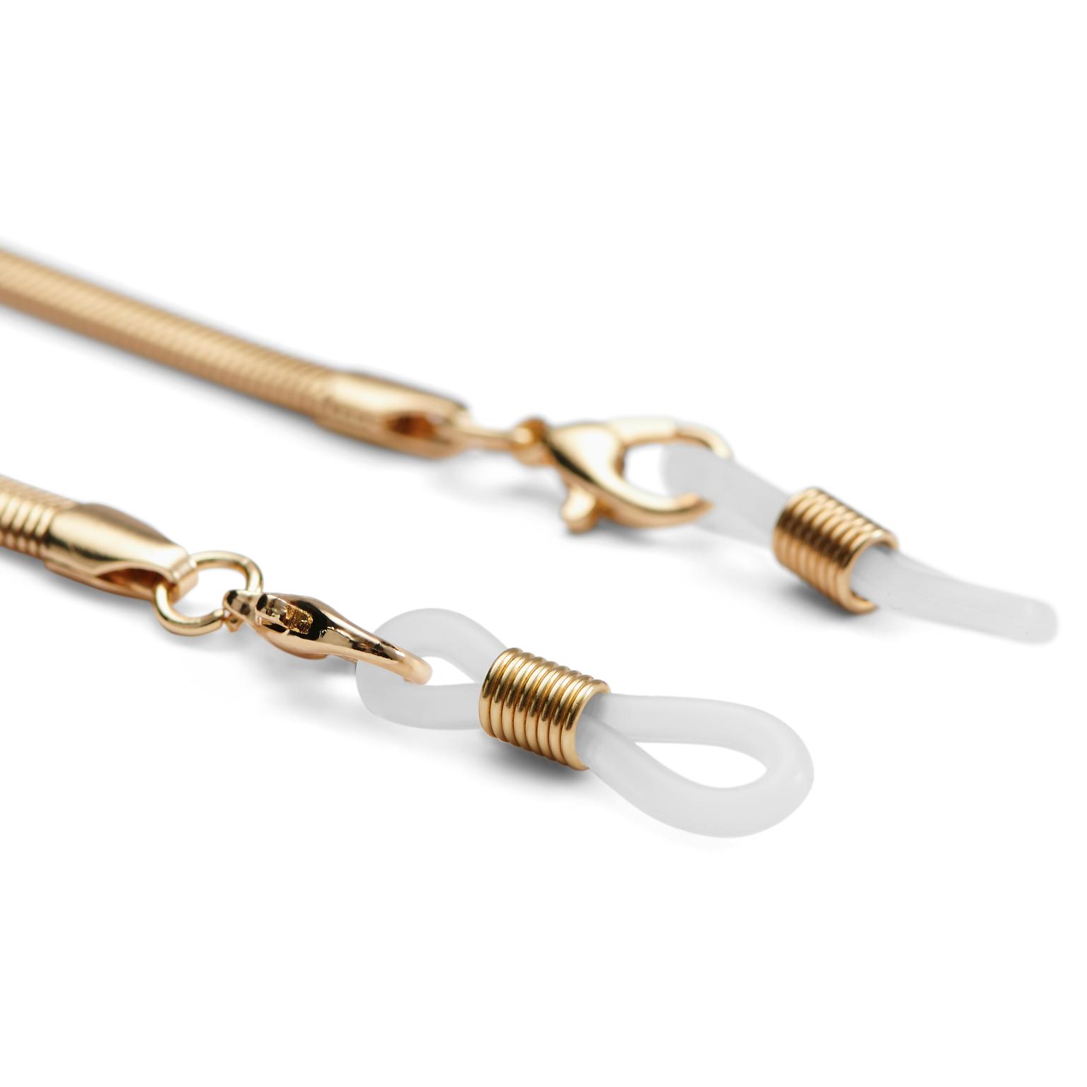 Corrente Rabo de Rato para Óculos de Sol em Aço Inoxidável Dourado Corrente Rabo de Rato para Óculos de Sol em Aço Inoxidável Dourado