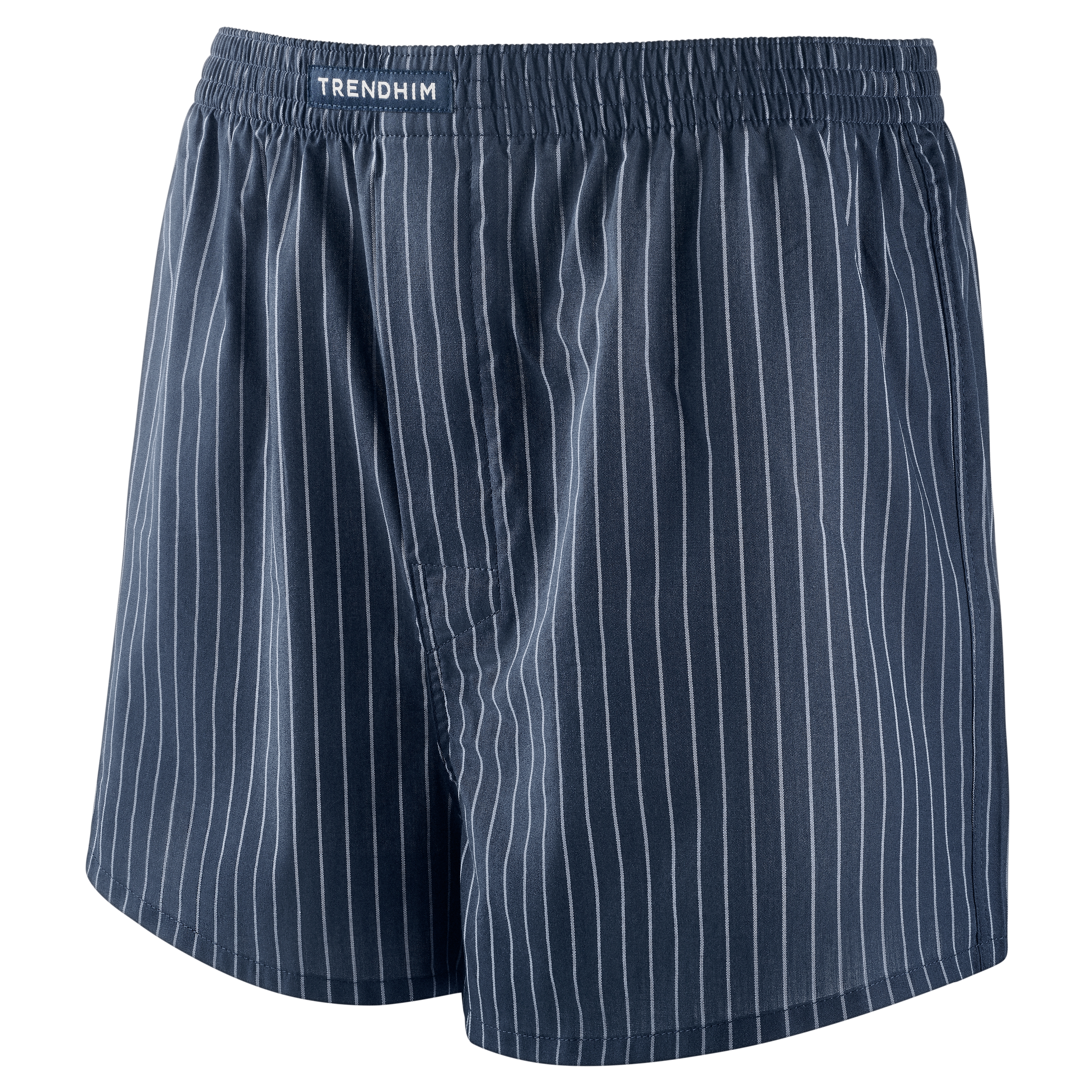 AirFeel | Boxer a strisce blu navy allentati in cotone ingrassato - 2