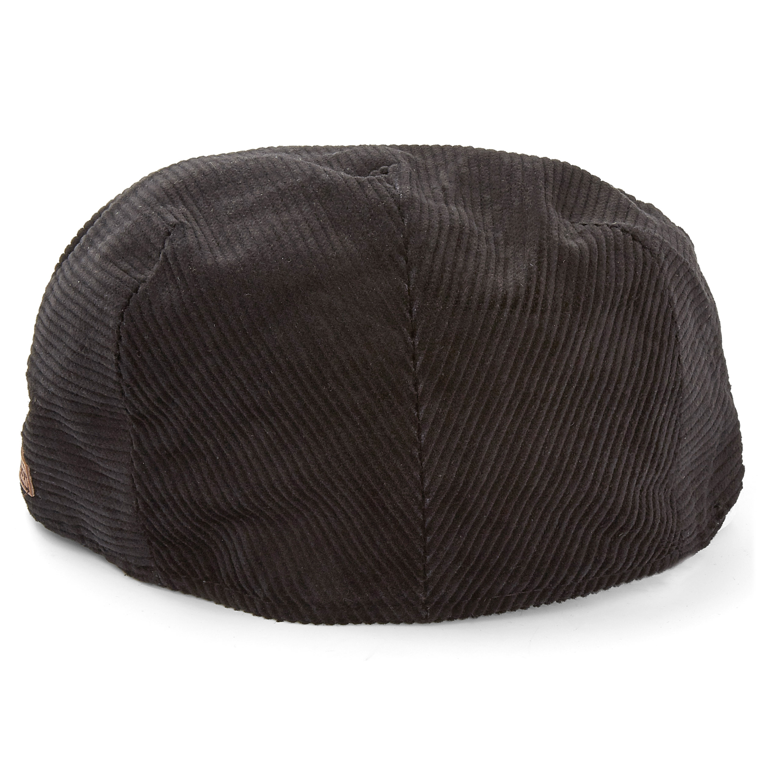 Gorra plana de pana negra - 2