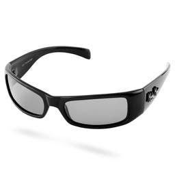 Czarno-szare polaryzacyjne okulary przeciwsłoneczne Moses Verge – Kategoria 2