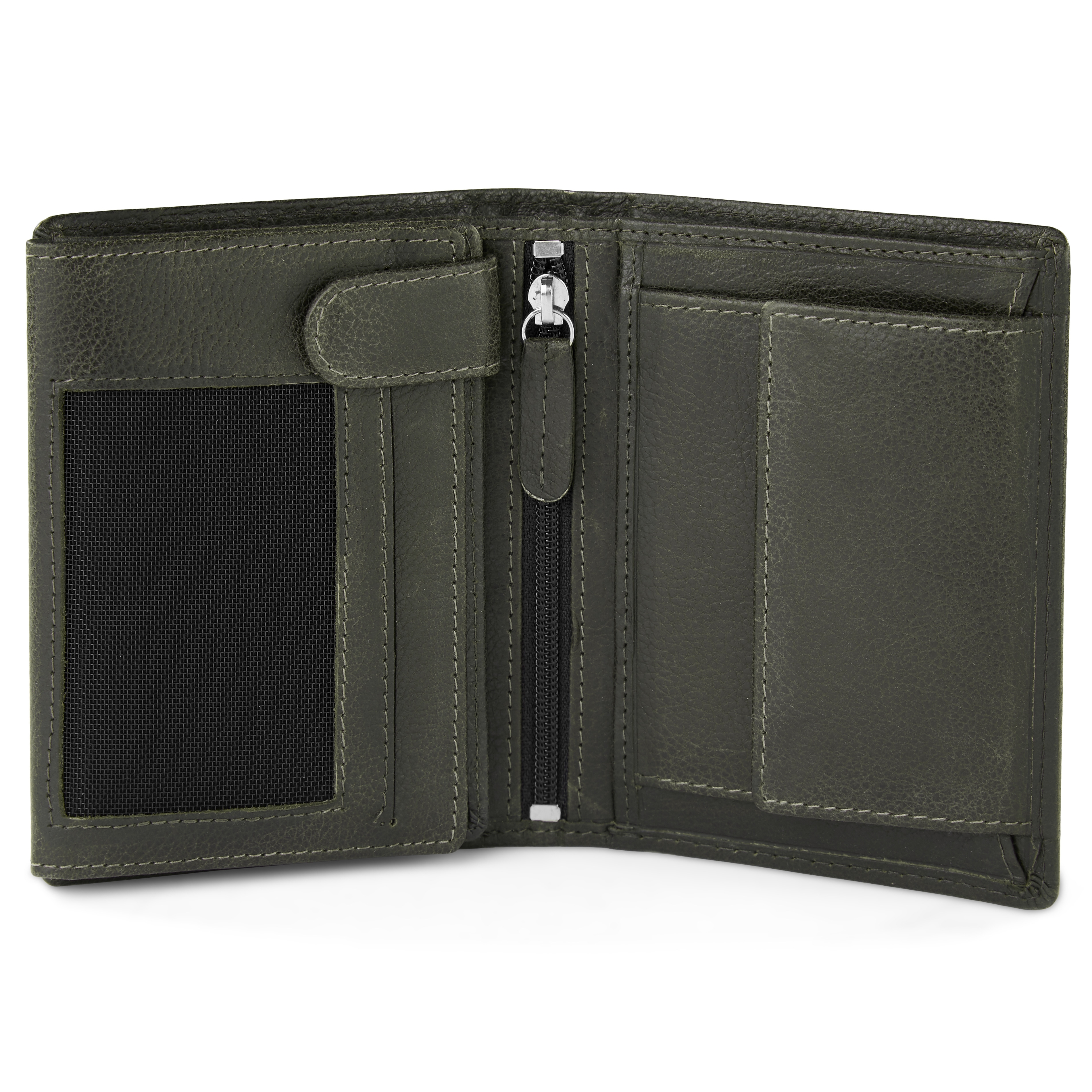 Licio Vintage Brown-Grey RFID Leather Wallet - 2