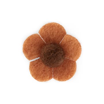 Tan & True Brown Felt Flower Lapel Pin Tan & True Brown Felt Flower Lapel Pin