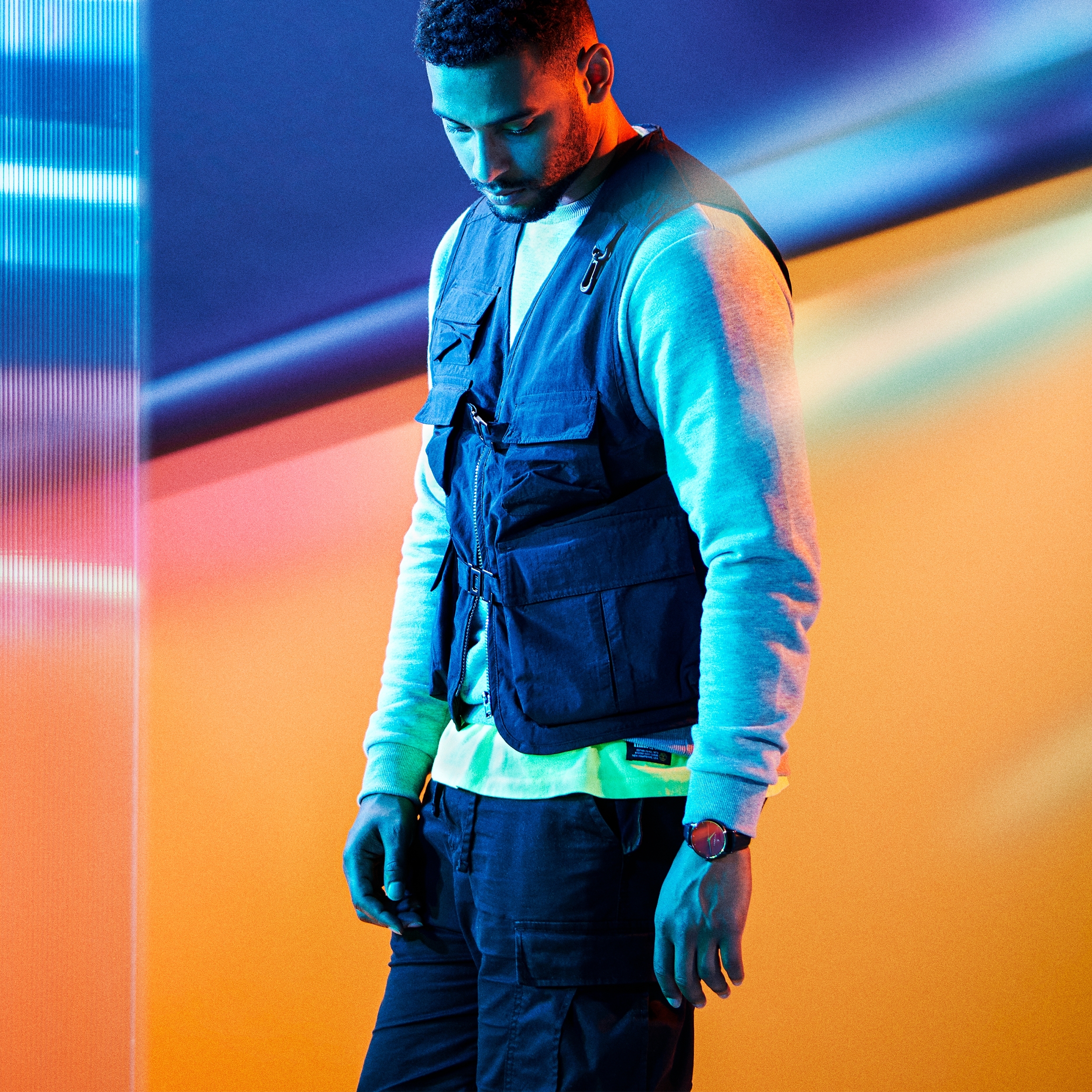 Onknown | Rote Glas-Edelstahl-Uhr - 5