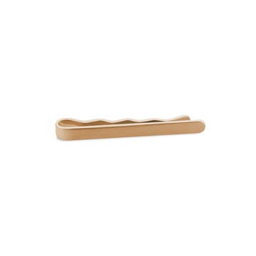Matte Rose Gold-Tone 1 3/5" (4 cm) Rounded Tie Bar Matte Rose Gold-Tone 1 3/5" (4 cm) Rounded Tie Bar