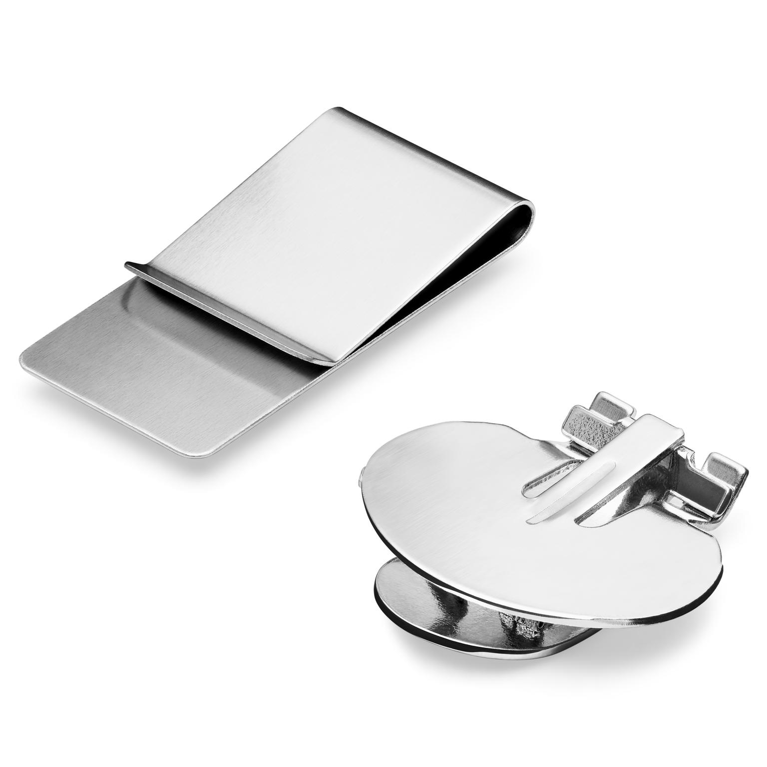 Silver-Tone Invisible Magnetic Tie Clip Silver-Tone Invisible Magnetic Tie Clip