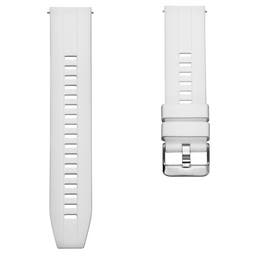 White 4/5" (20 mm) Silicone Sports Watch Straps