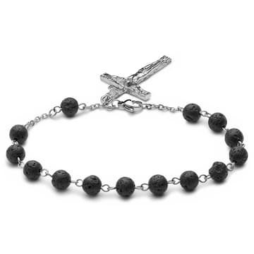 Varietas | Surgical Steel & Lava Stone Bracelet Varietas | Surgical Steel & Lava Stone Bracelet