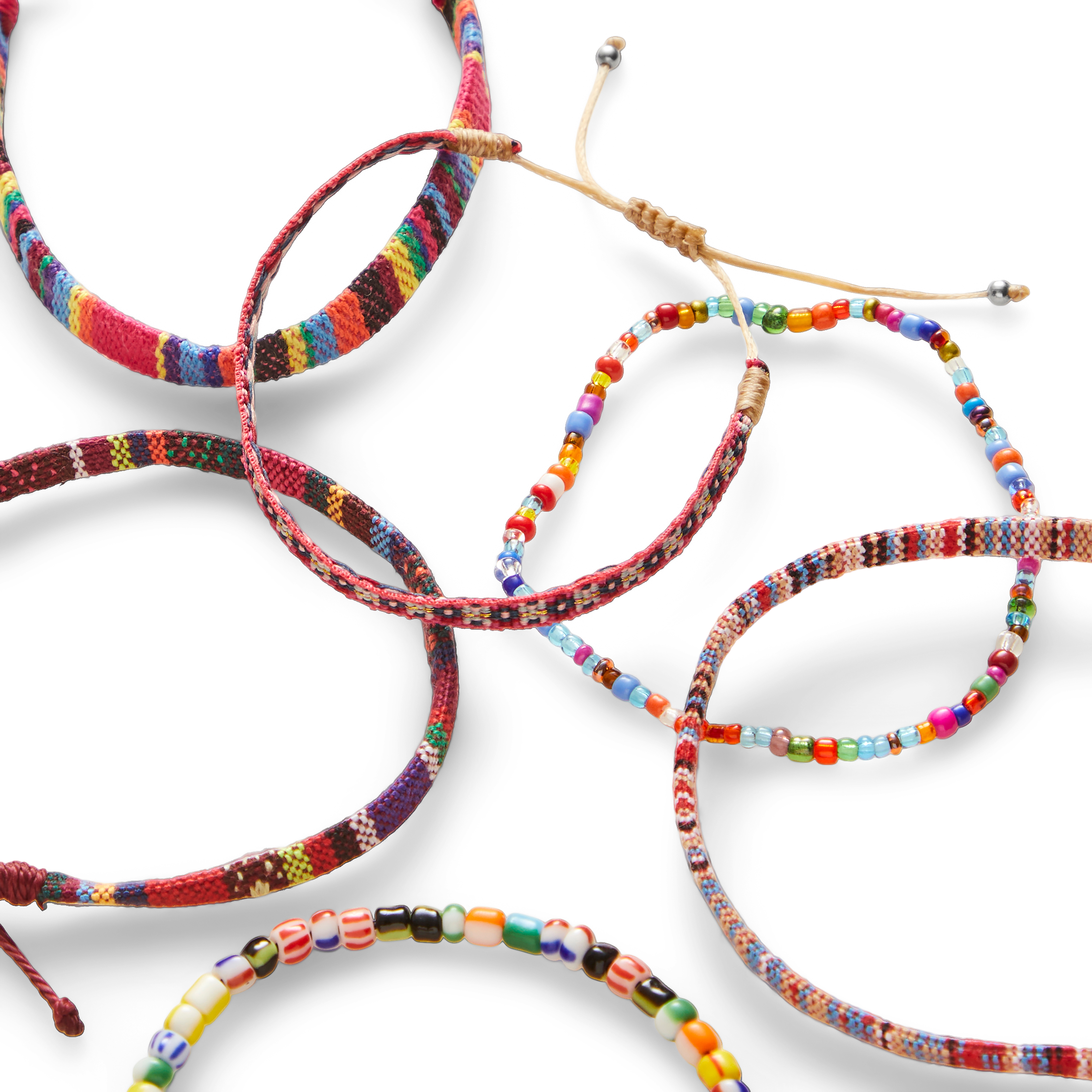 Amalfi | Ragusa Set de 6 bracelets rose pâle - 2