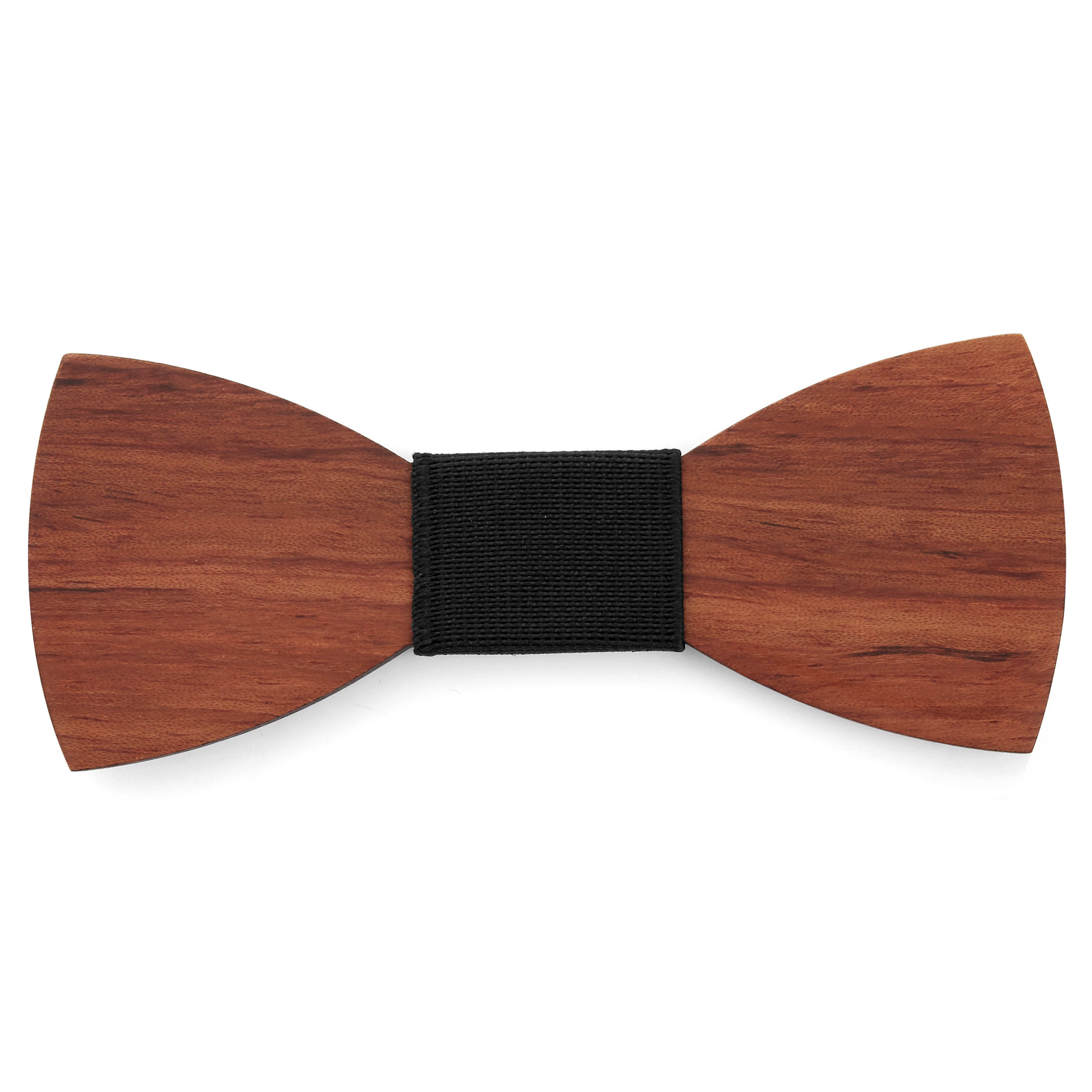 Brown Bubinga Wood Bow Tie