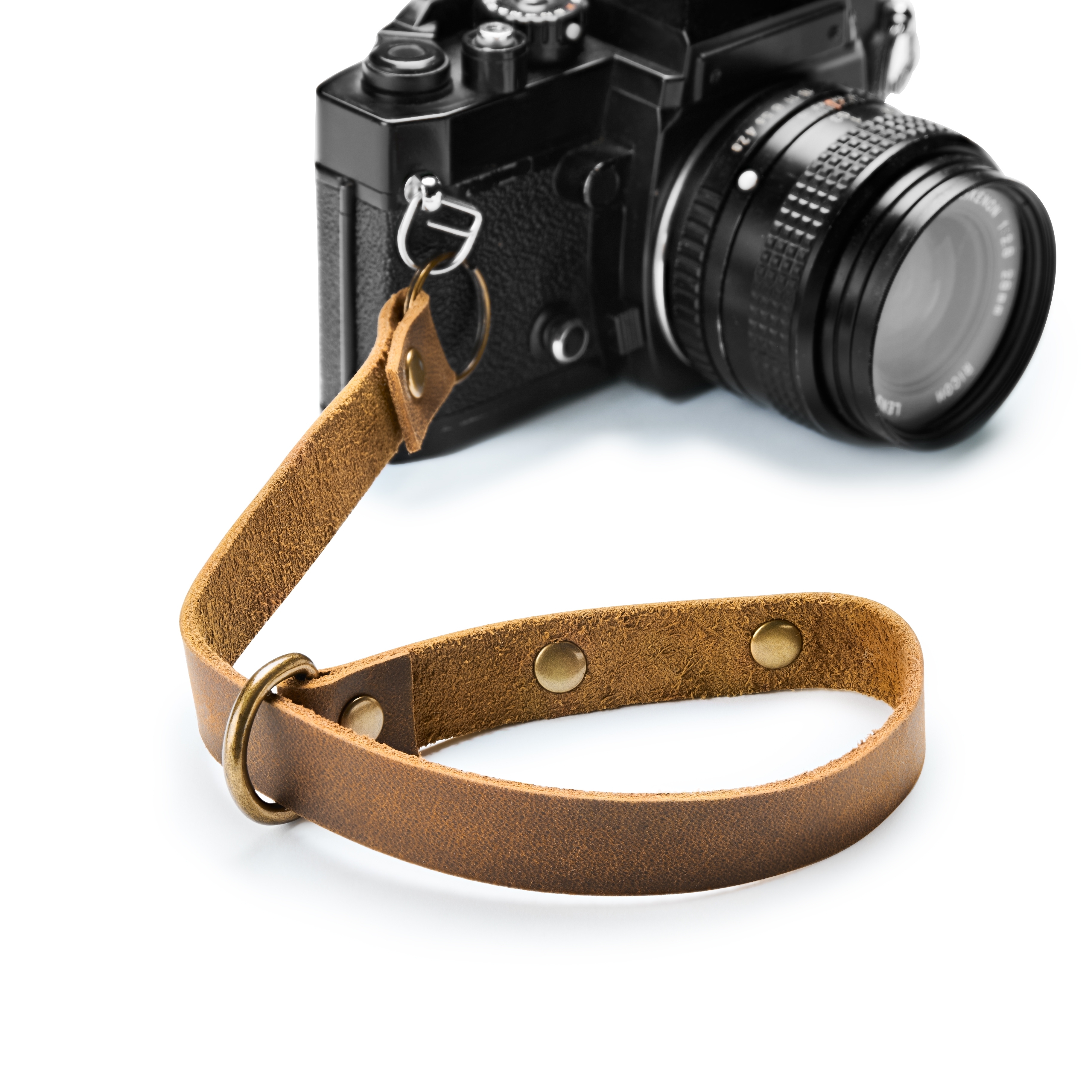 Kamera-Armband | Braunes Vintage-Leder - 2