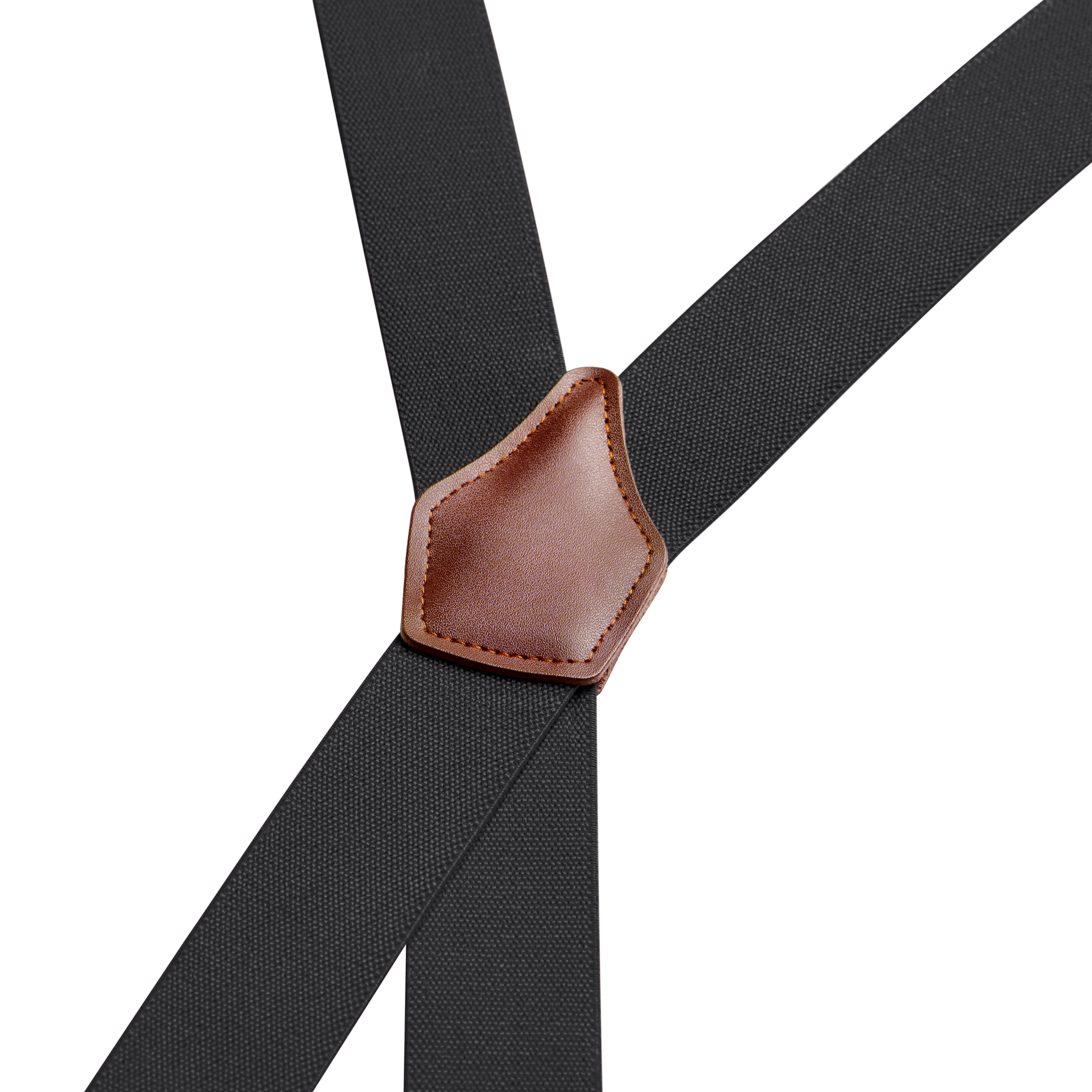 Vexel | Wide Black Convertible X-back Braces - 2