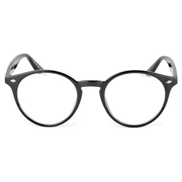 Óculos Pretos com Lentes Transparentes Winston