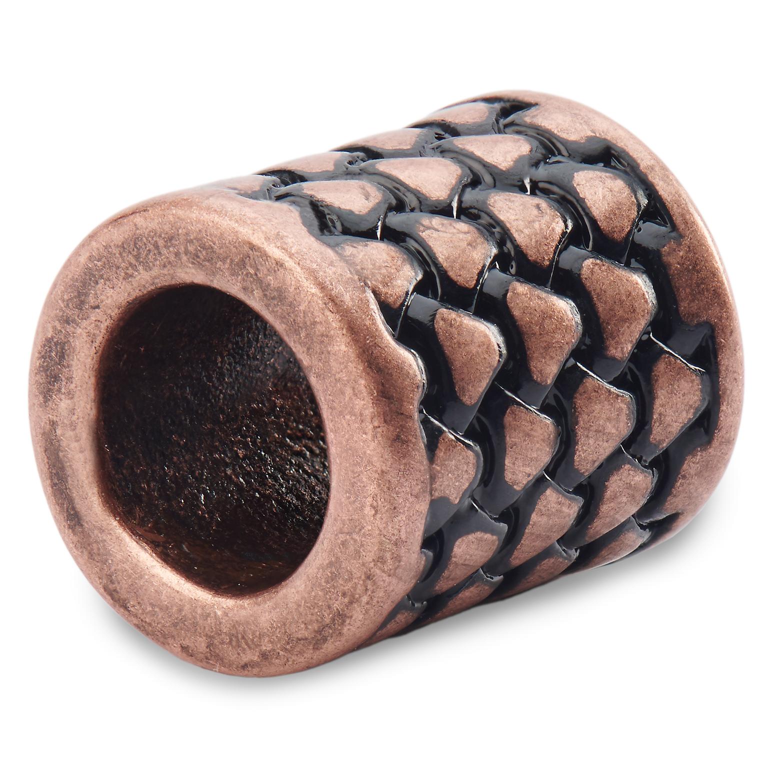 Bague de barbe couleur bronze L'écaille de dragon Bague de barbe couleur bronze L'écaille de dragon