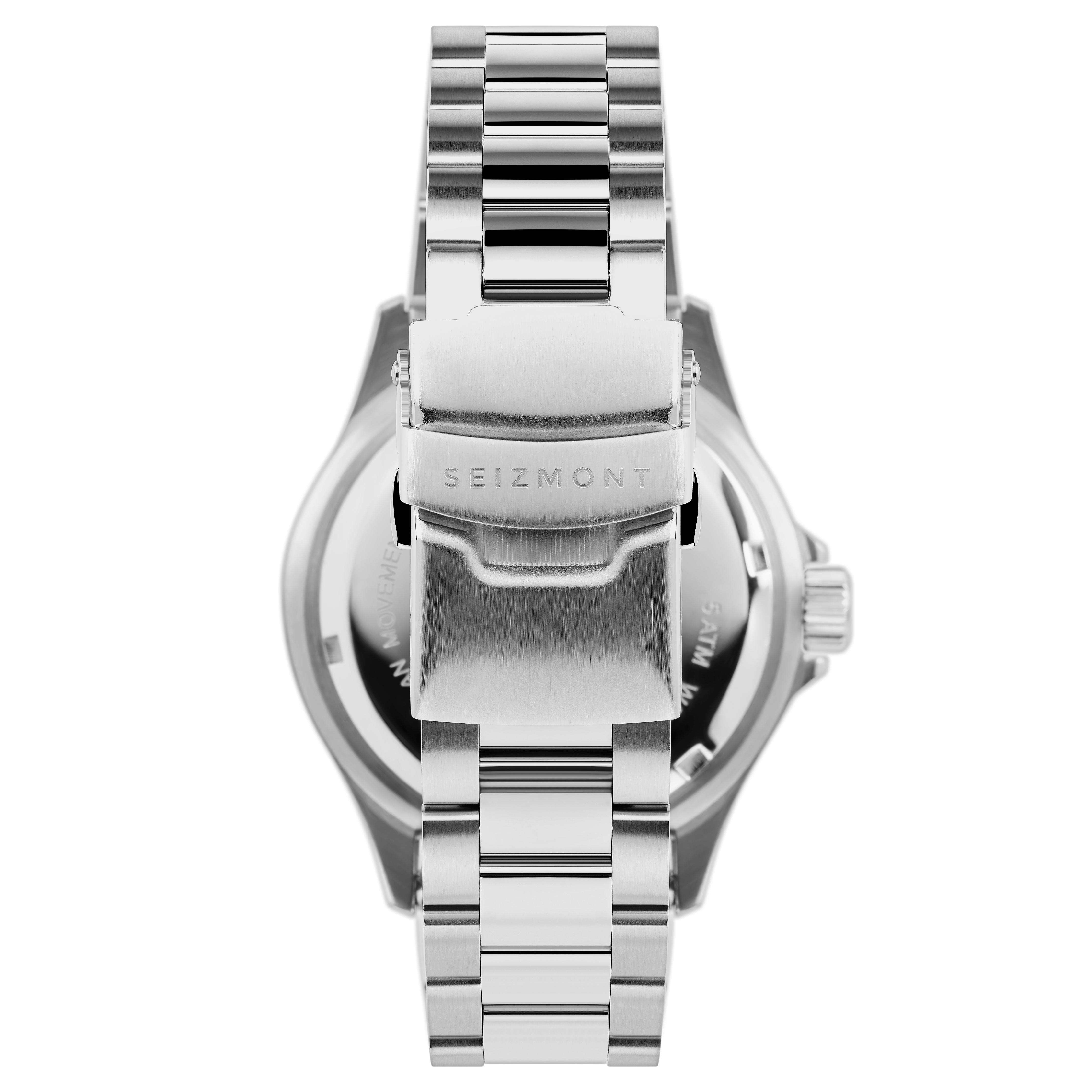 Tide | Silver-Tone Stainless Steel Watch With Black Dial