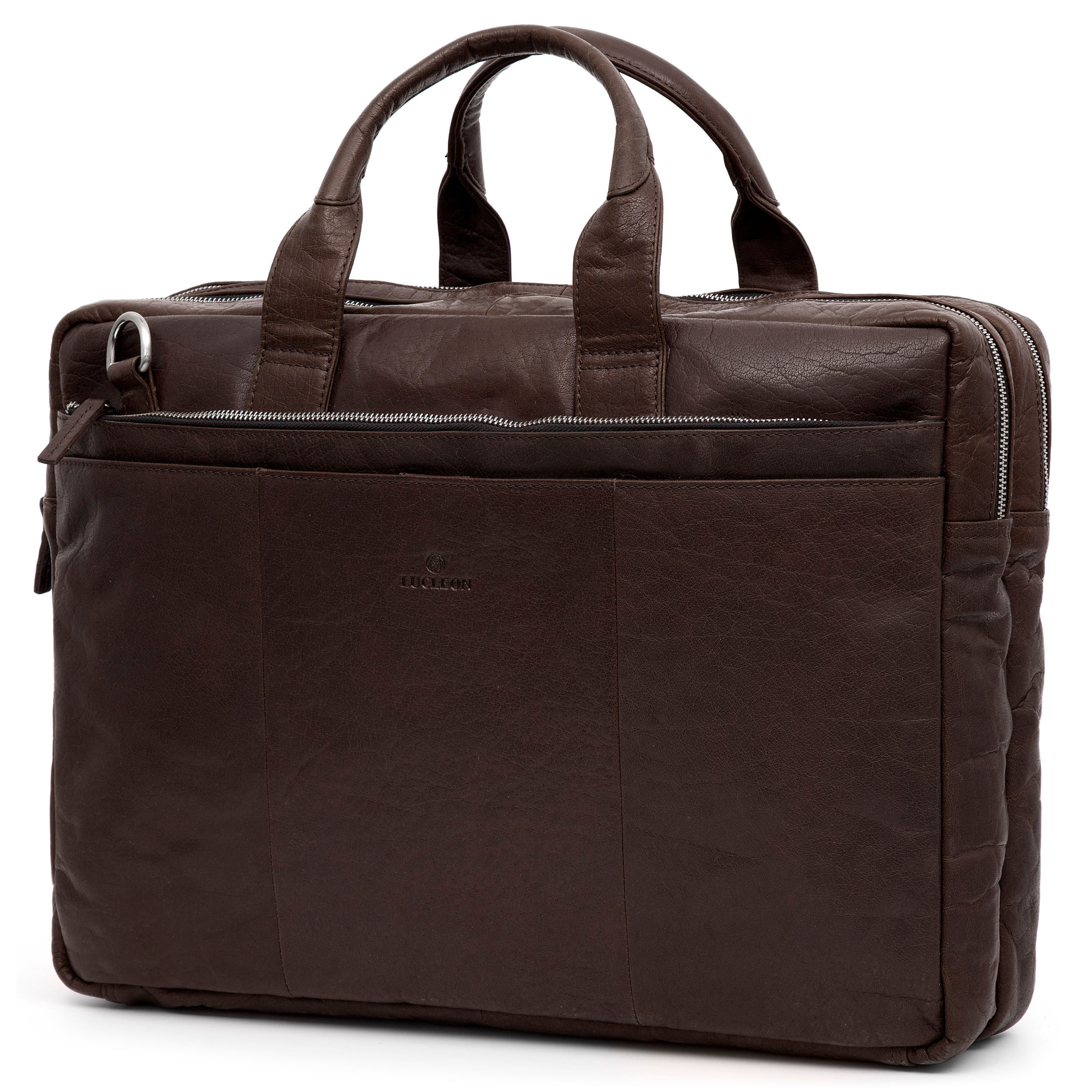 Montreal XL Brown Leather Laptop Bag