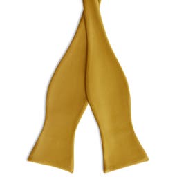 Golden Brown Self-Tie Grosgrain Bow Tie