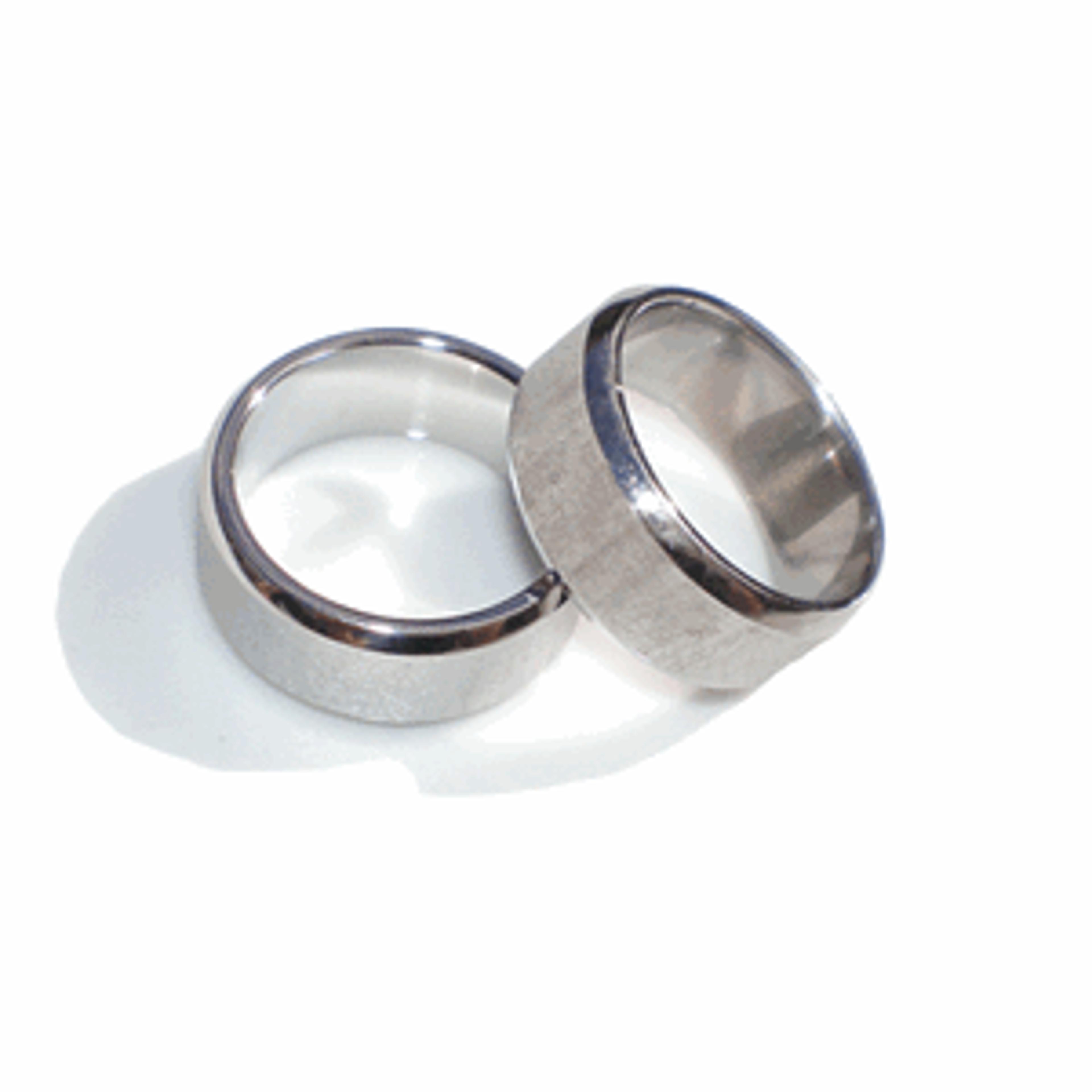 Rå Stålring - Størrelse 62 1/4 - 1