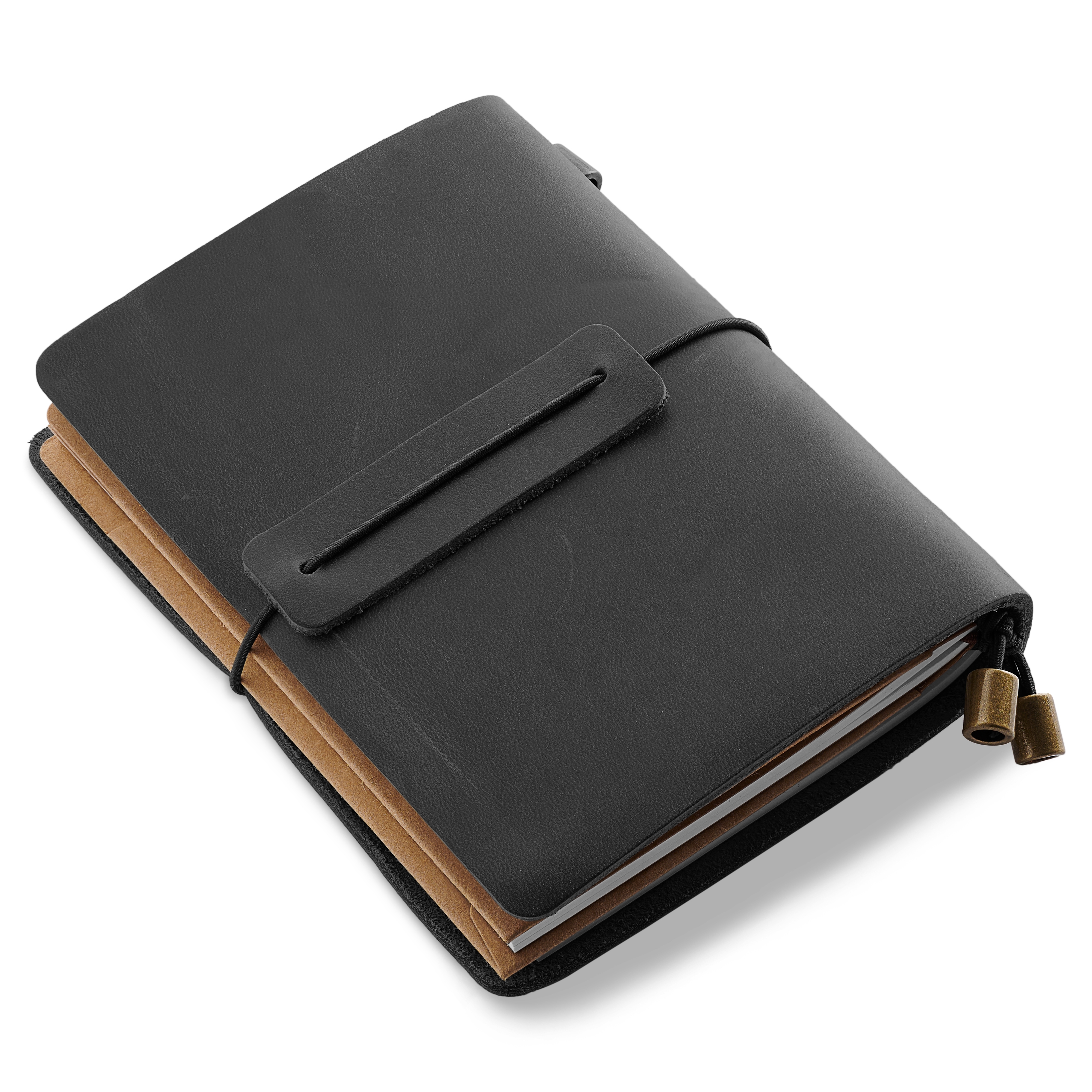 Notitieboek | Zwart Leer | Vliegtuigsluiting - 2