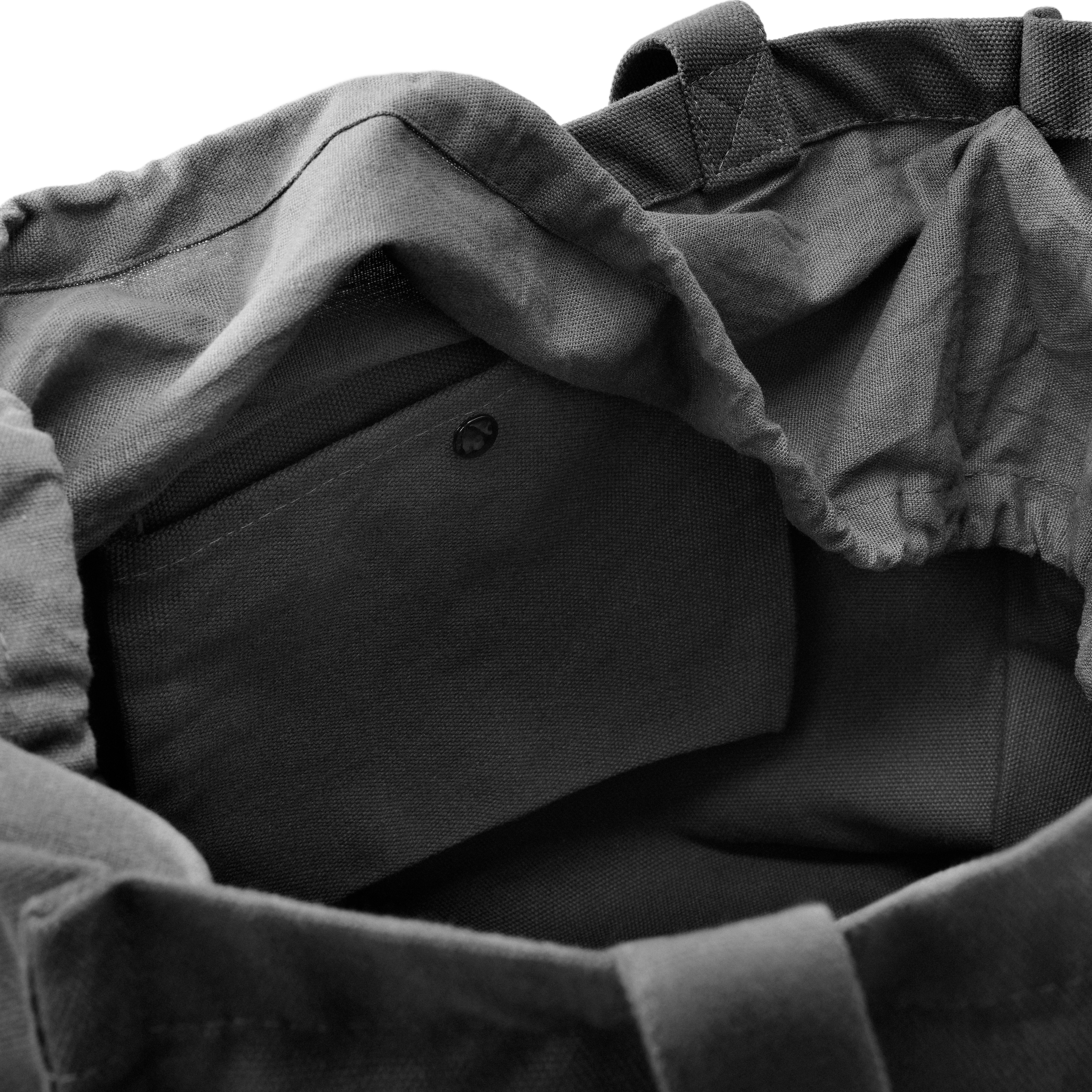 Otsu - tmavě šedá bavlněná plátěná taška - 6