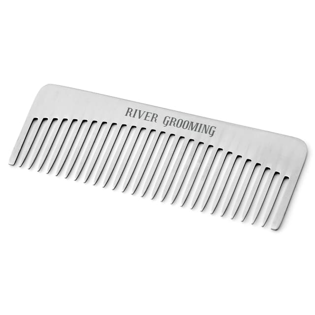 Basic Wide Toothed Stainless Steel Comb | In stock! | River Grooming