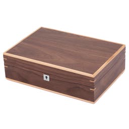 Caja de madera de nogal para 10 relojes