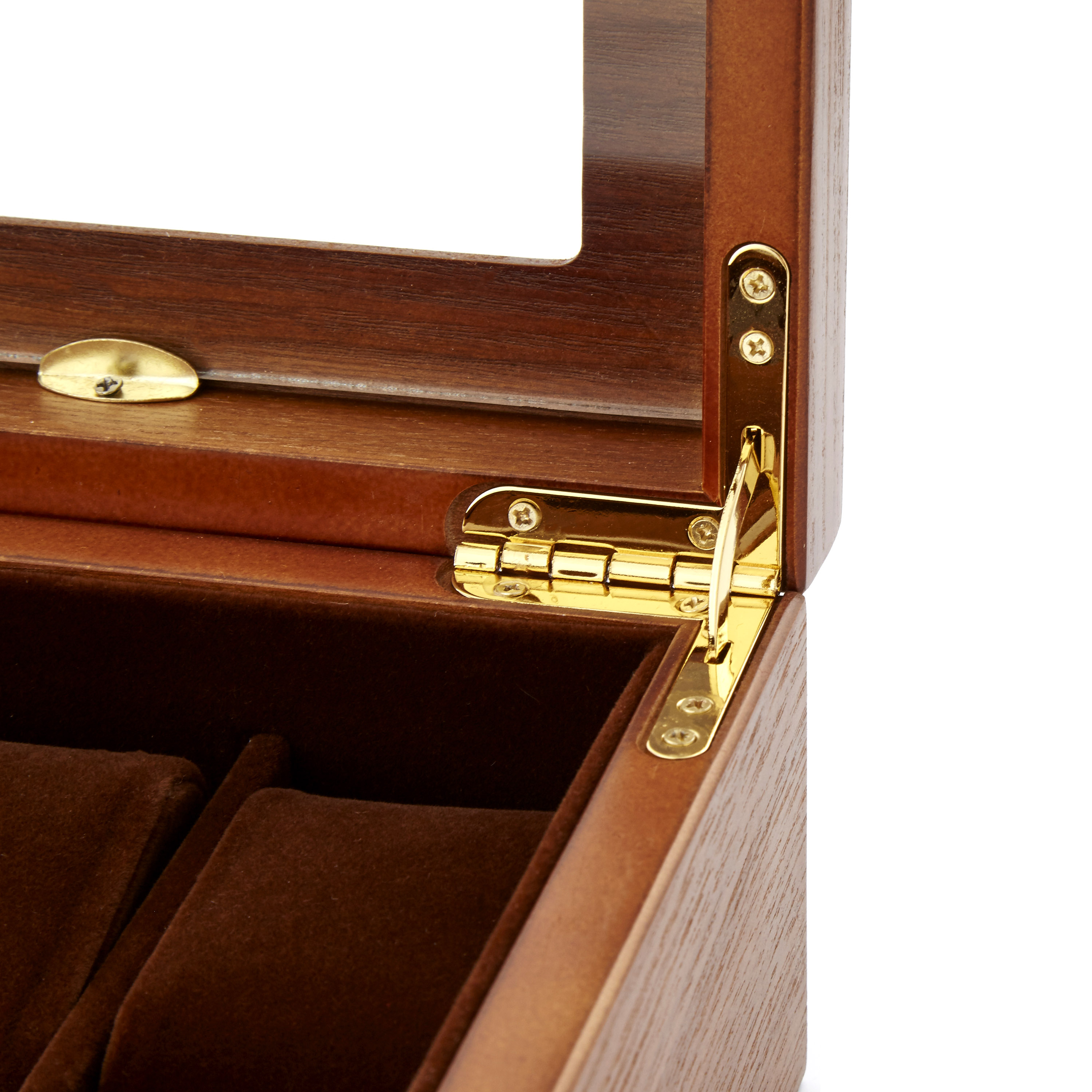 Classy Ash Veneer Watch Box - 12 Watches - 6