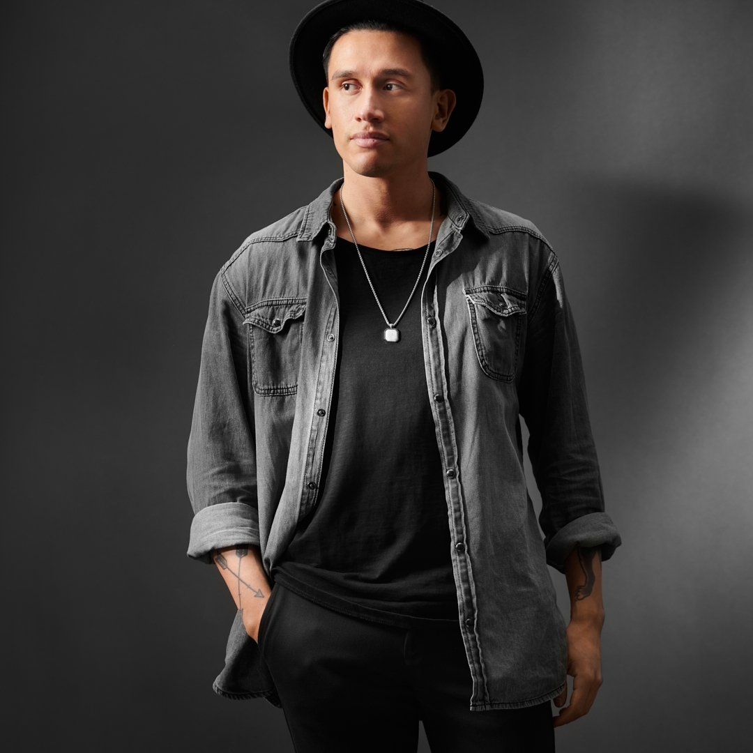 Collier Orisun Ashton à pierre agate bleue Blue Lace - série limitée - 5