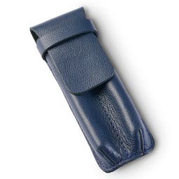 Pennfodral | Marinblått Läder | Large