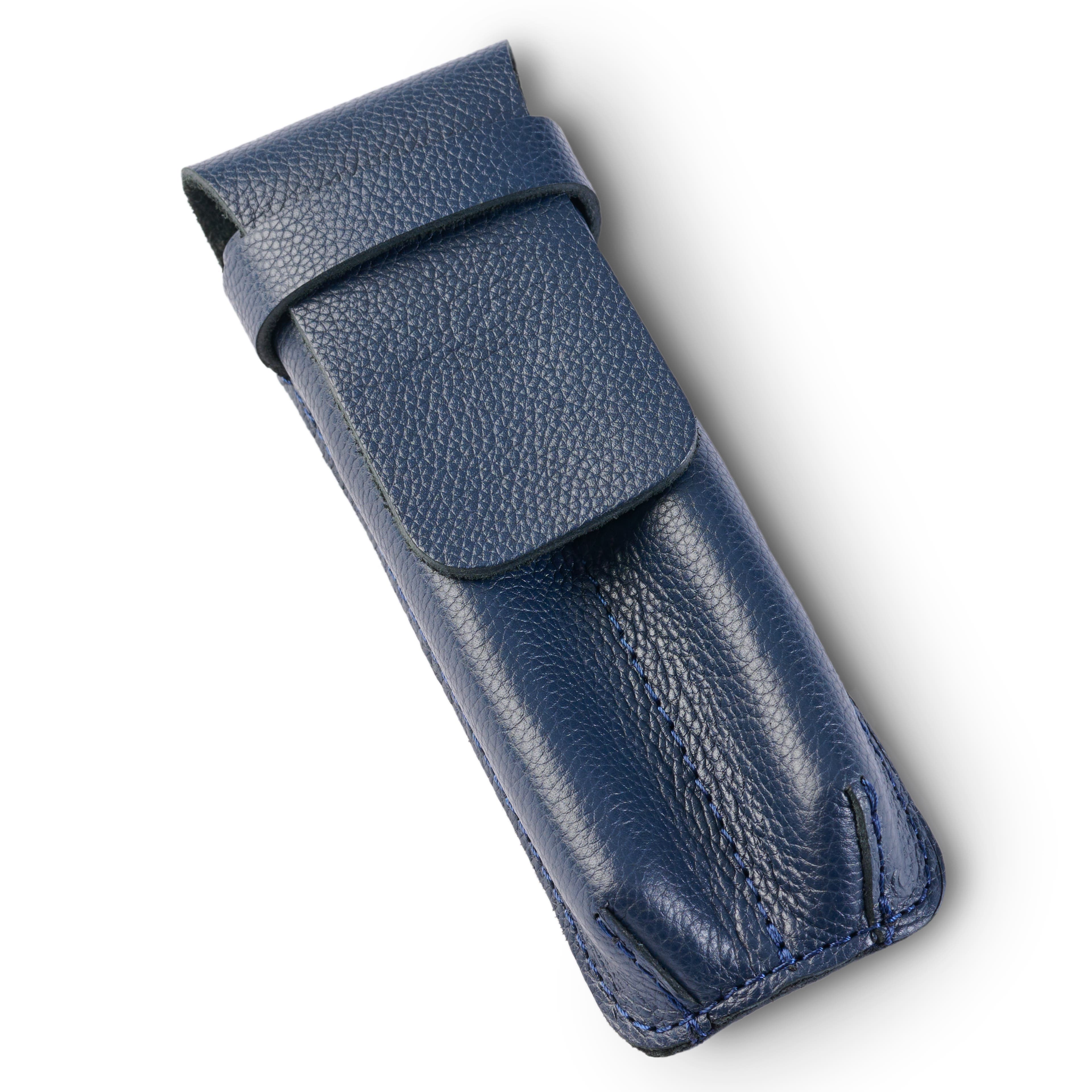 Pen Case | Navy Leather | Large