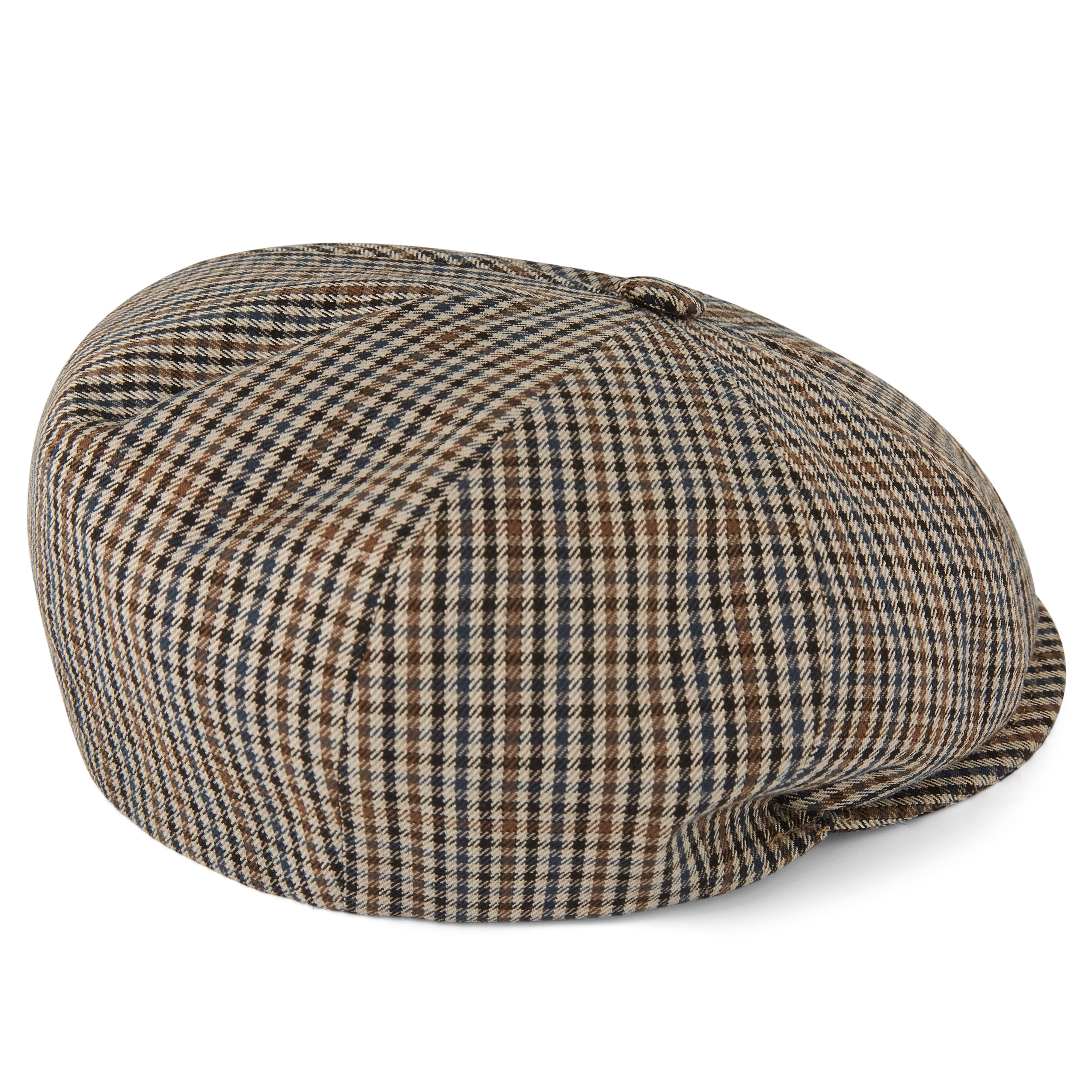 Tirol | True & Light Brown Houndstooth Newsboy Cap - 3