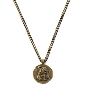Astro | Gold-Tone Aquarius Zodiac Sign Necklace Astro | Gold-Tone Aquarius Zodiac Sign Necklace