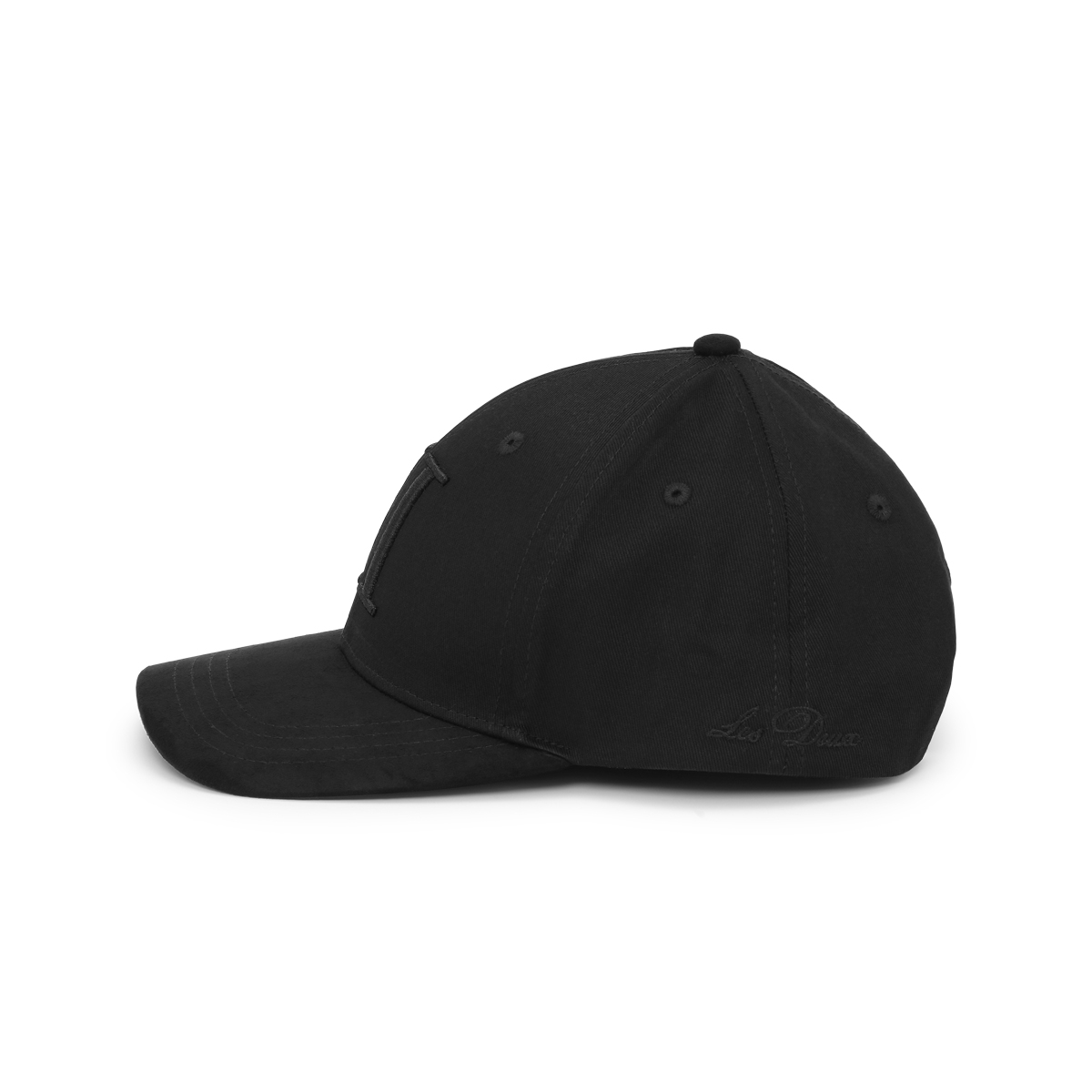 Les Deux | Potpuno crna baseball kapa s detaljima od antilopa II - 8