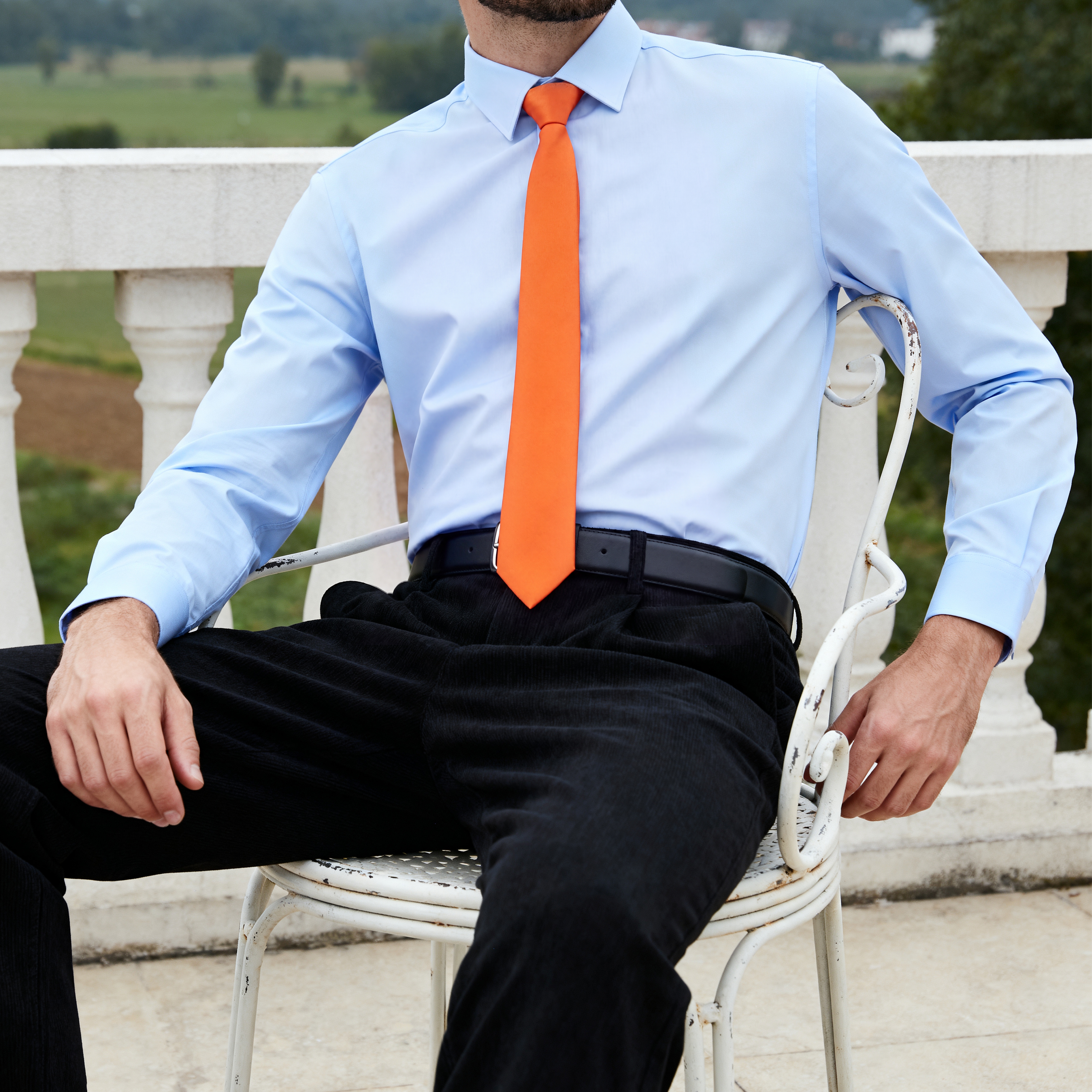 Screaming Orange 6cm Basic Tie - 3